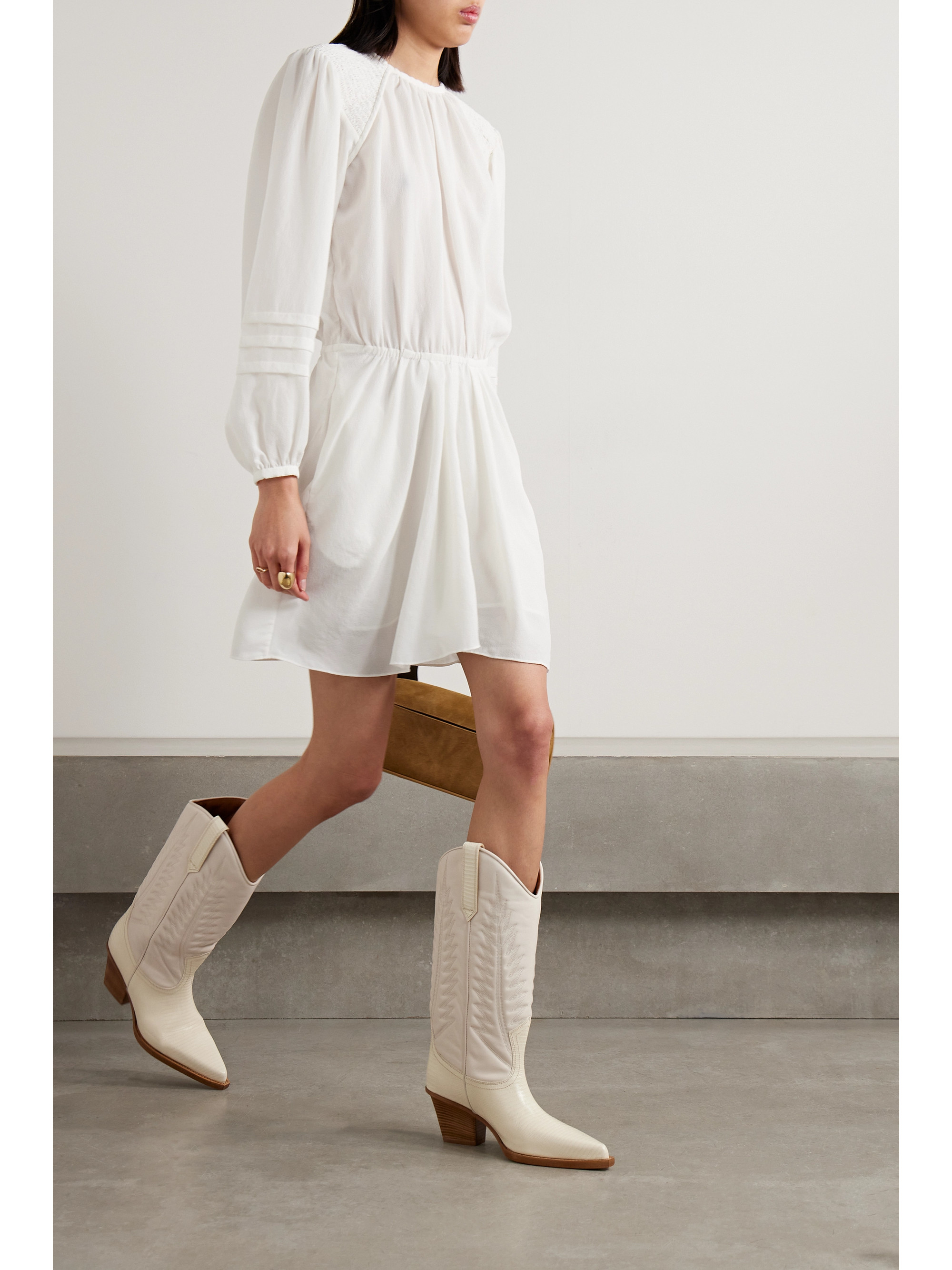 Marant Étoile Ladjo crepe de chine mini dress