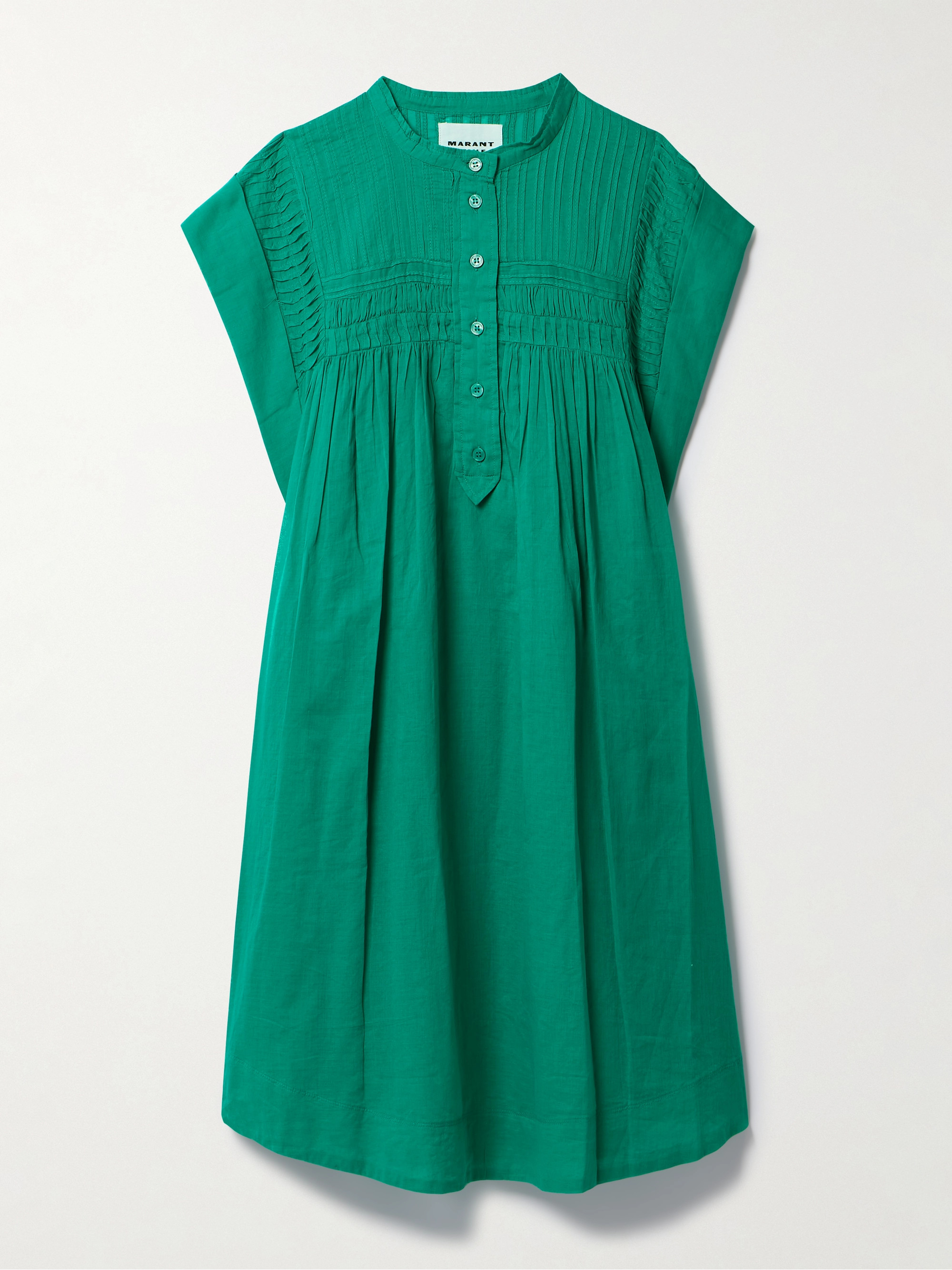 Marant Étoile Leazali pintucked cotton-voile mini dress thumbnail