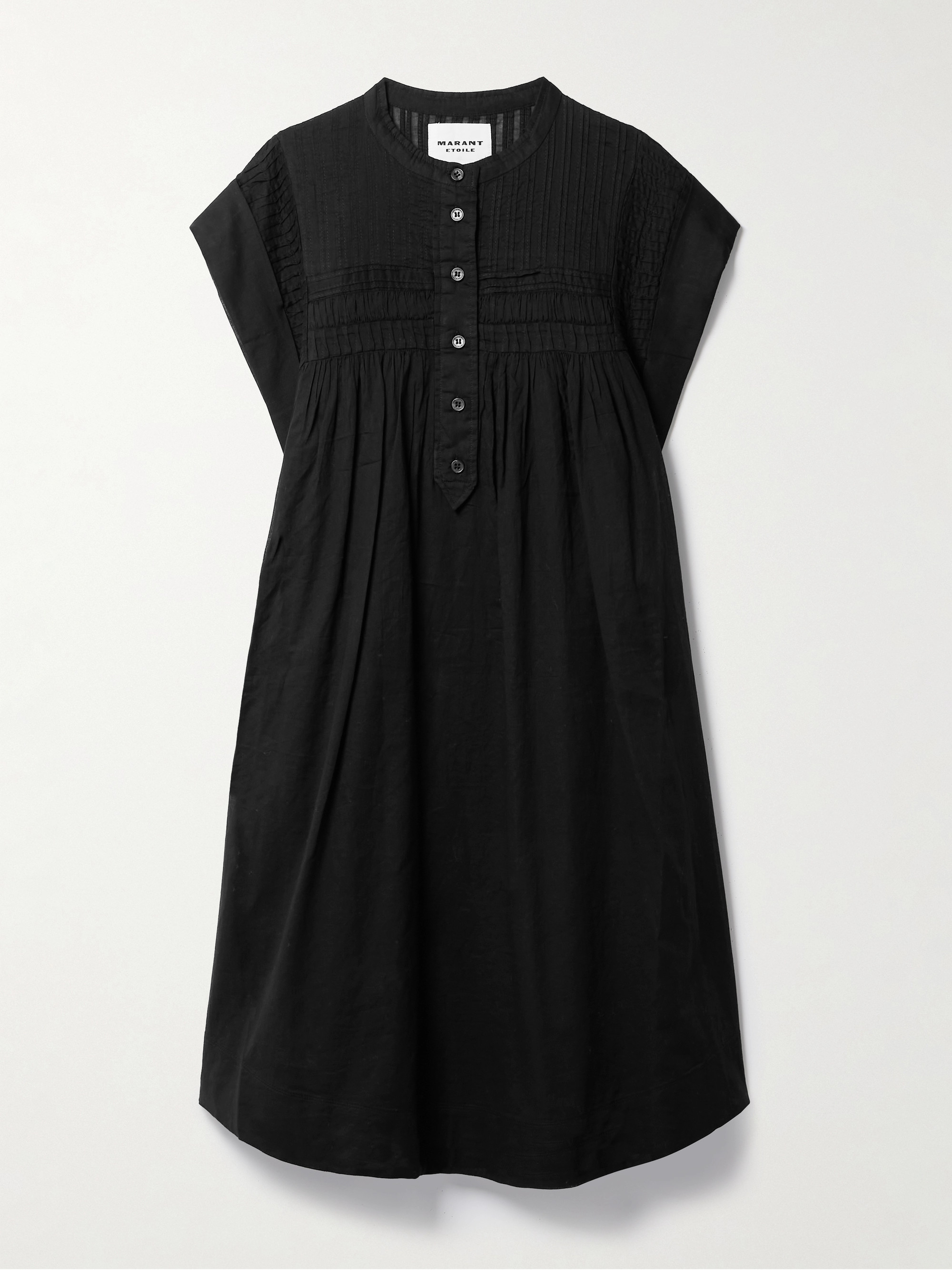 Marant Étoile Leazali pintucked cotton-voile mini dress thumbnail