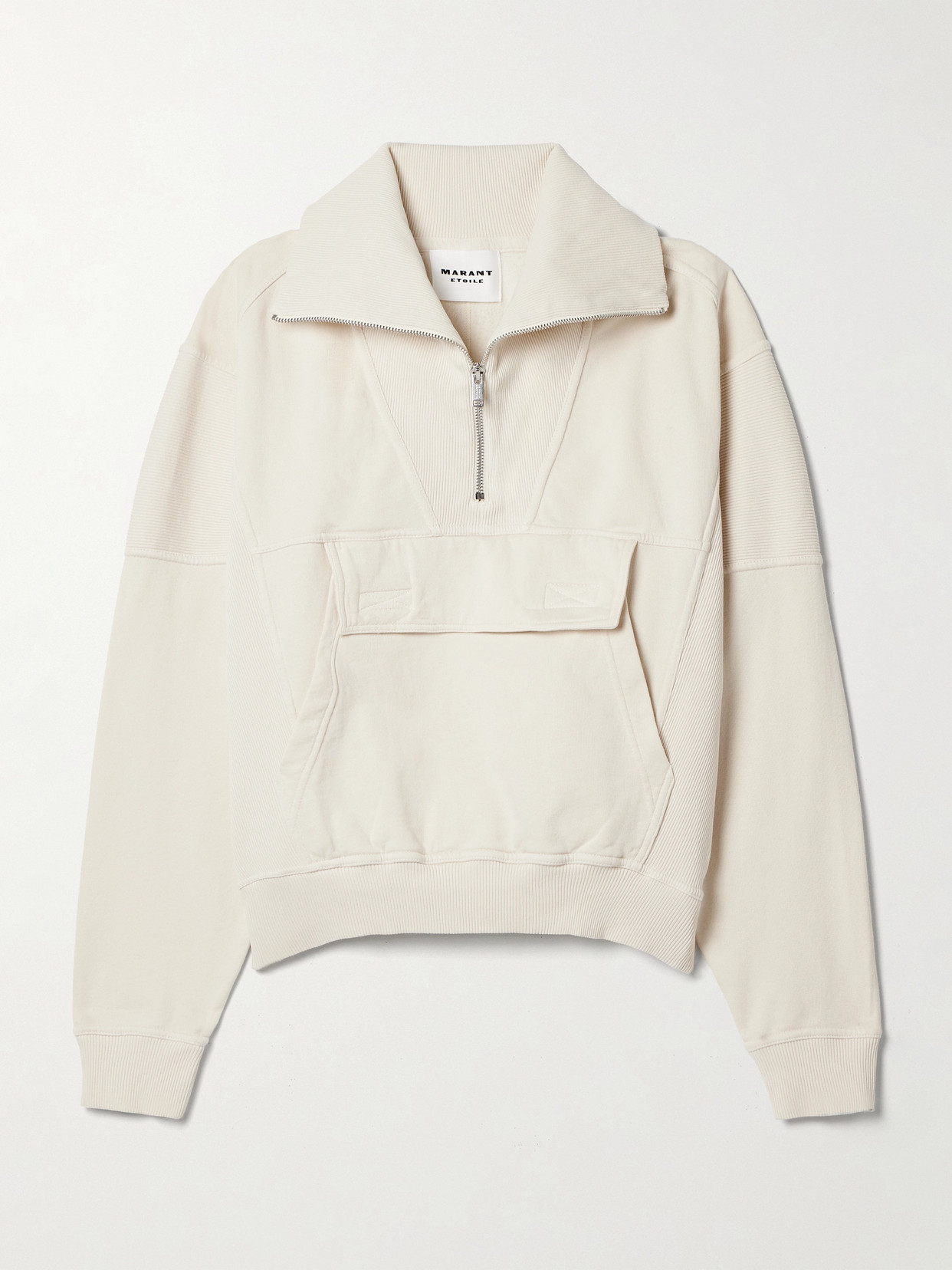 Isabel Marant Étoile Phenix Cotton-jersey Sweatshirt In Ecru