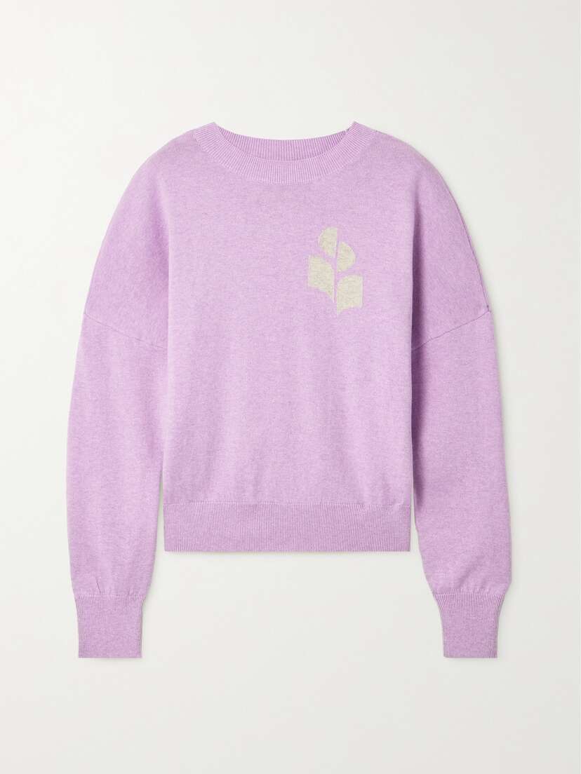 Marant Étoile Marisans Intarsia Cotton And Wool-blend Sweater