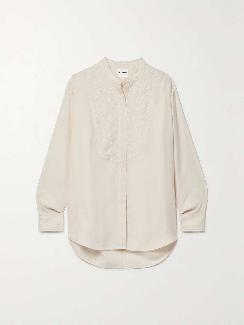 Marant Étoile Britten Embroidered Lyocell Shirt