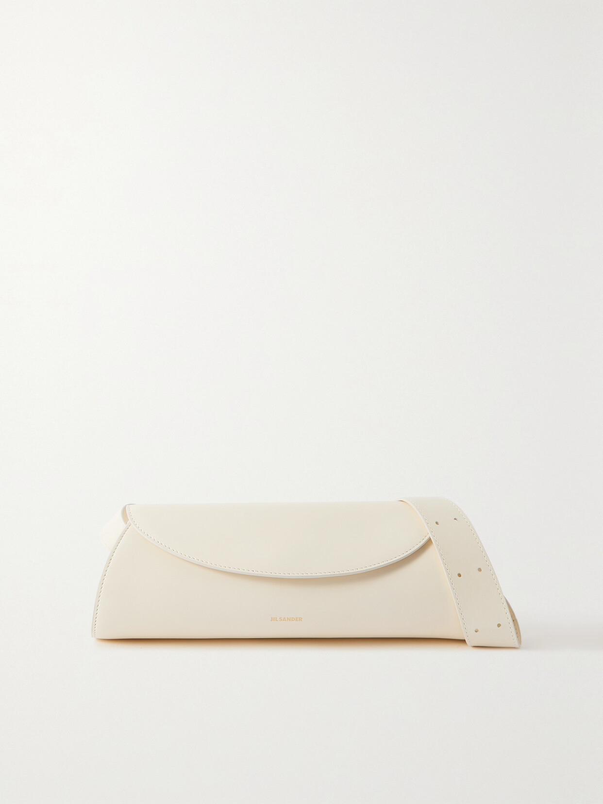 Jil Sander - Cannolo Small Leather Shoulder Bag - Off-white