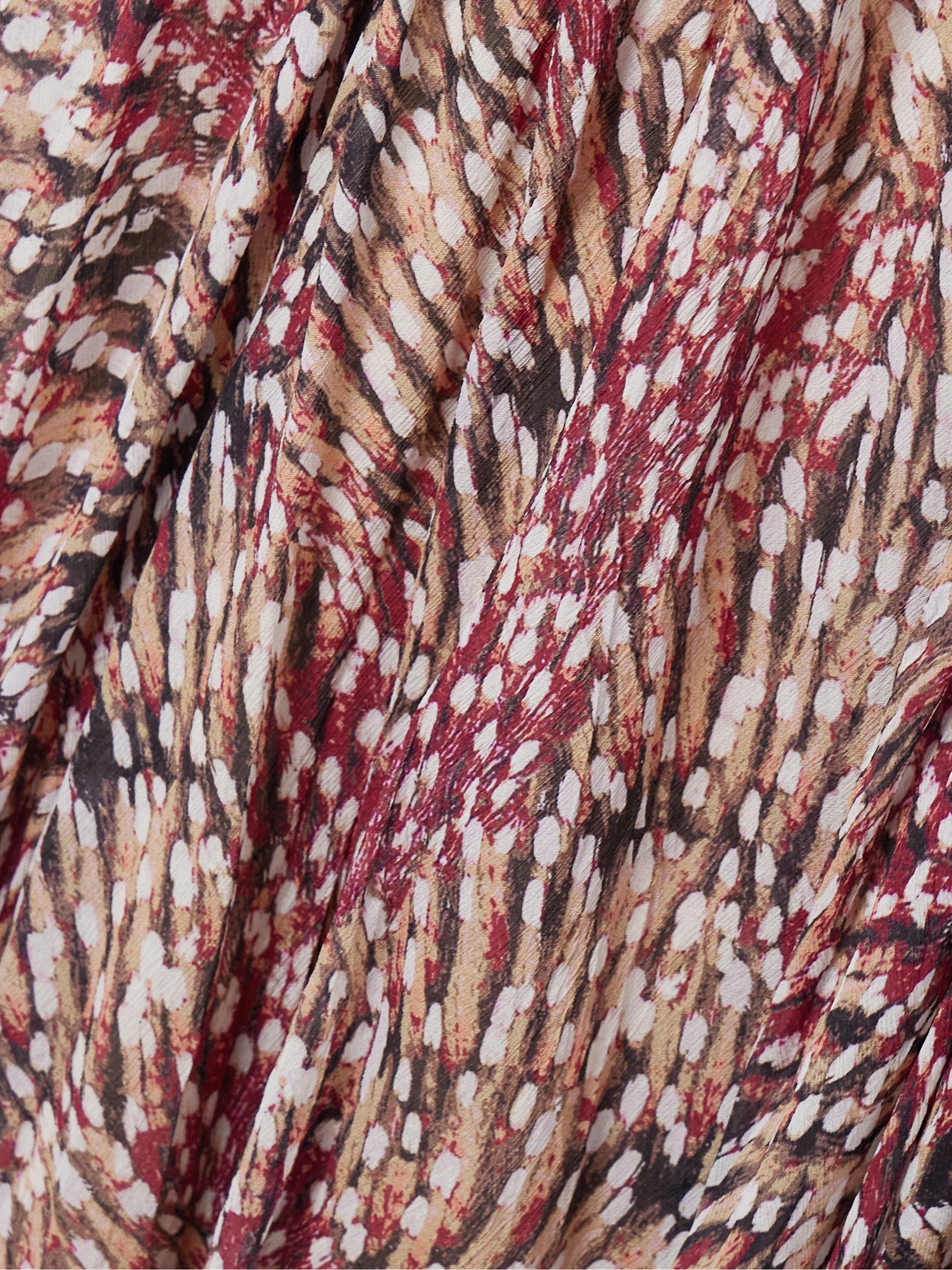 Marant Étoile Volga off-the-shoulder printed crepon maxi dress