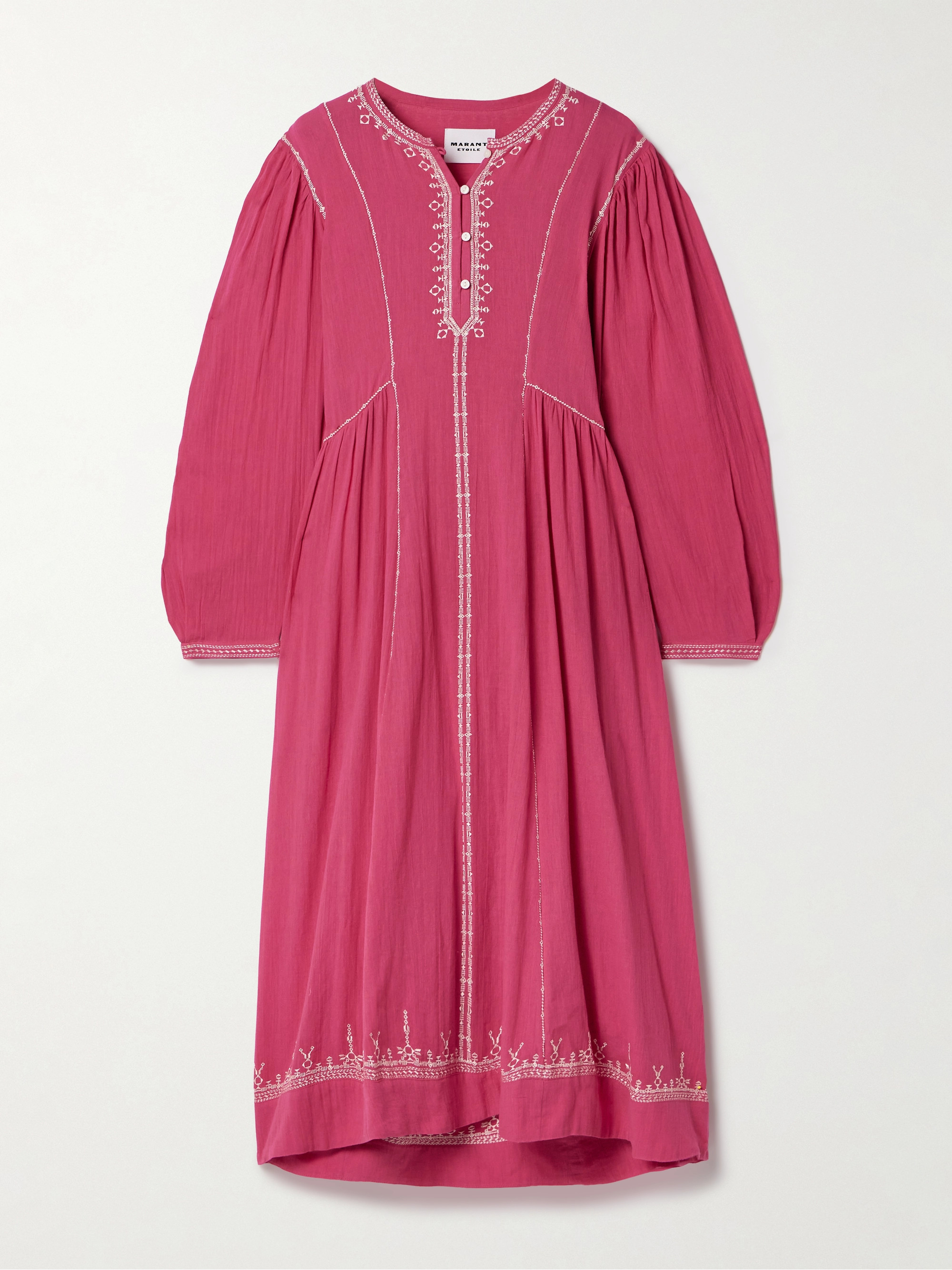 Marant Étoile Pippa oversized embroidered cotton midi dress thumbnail