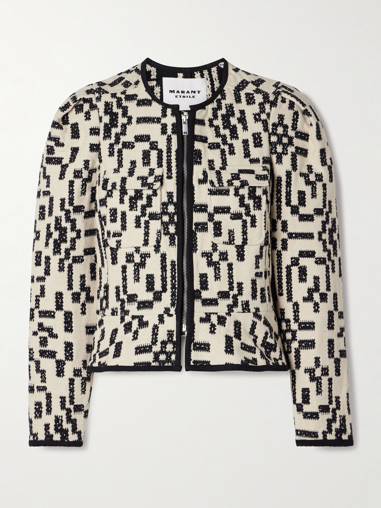 Marant Étoile - Deliona Cropped Jacquard Jacket - Black