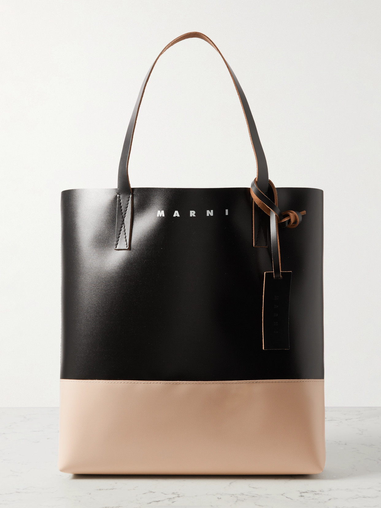 Marni - Two-tone Leather Tote - Black