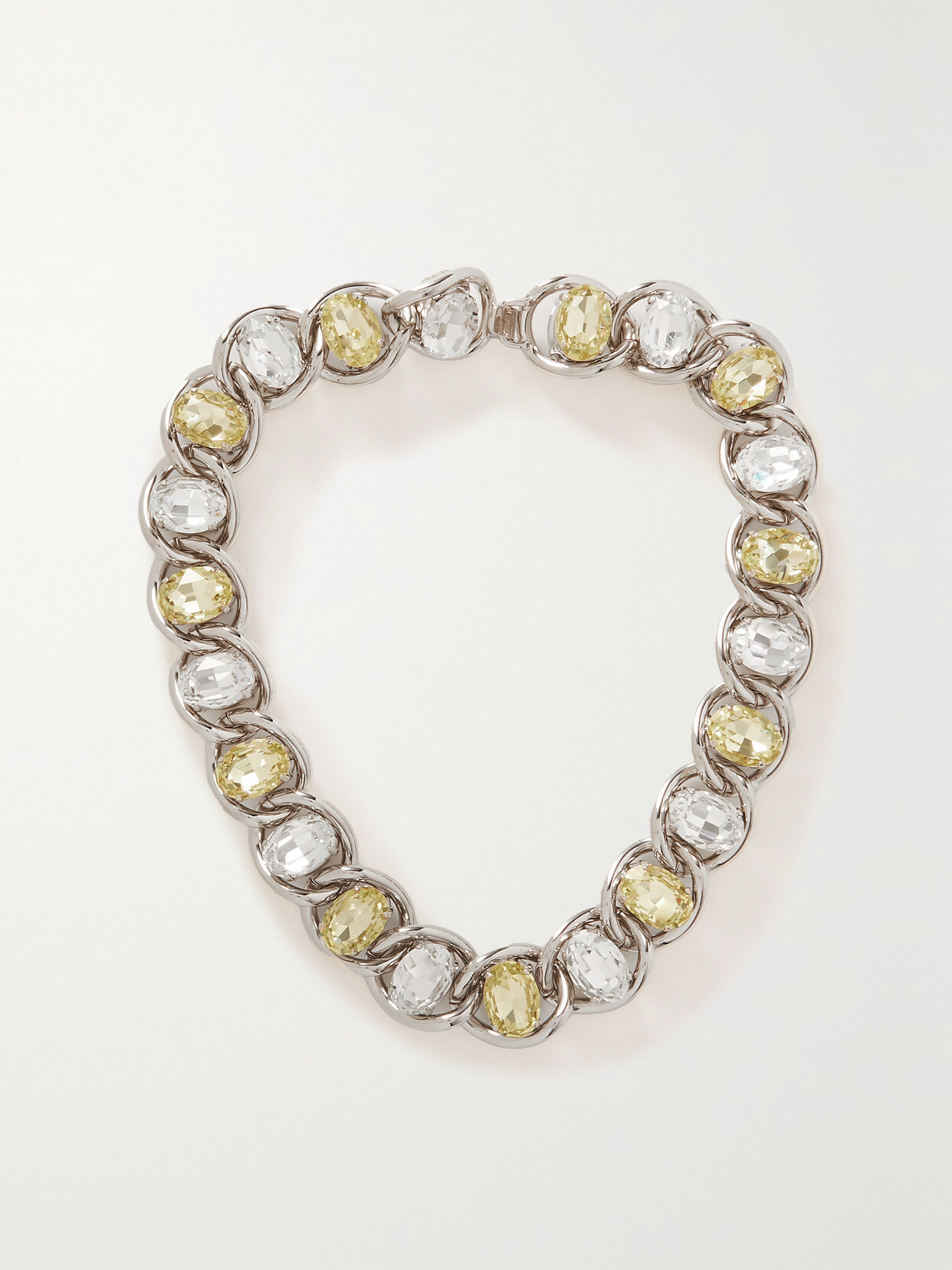 Marni - Silver-tone Crystal Necklace - One size
