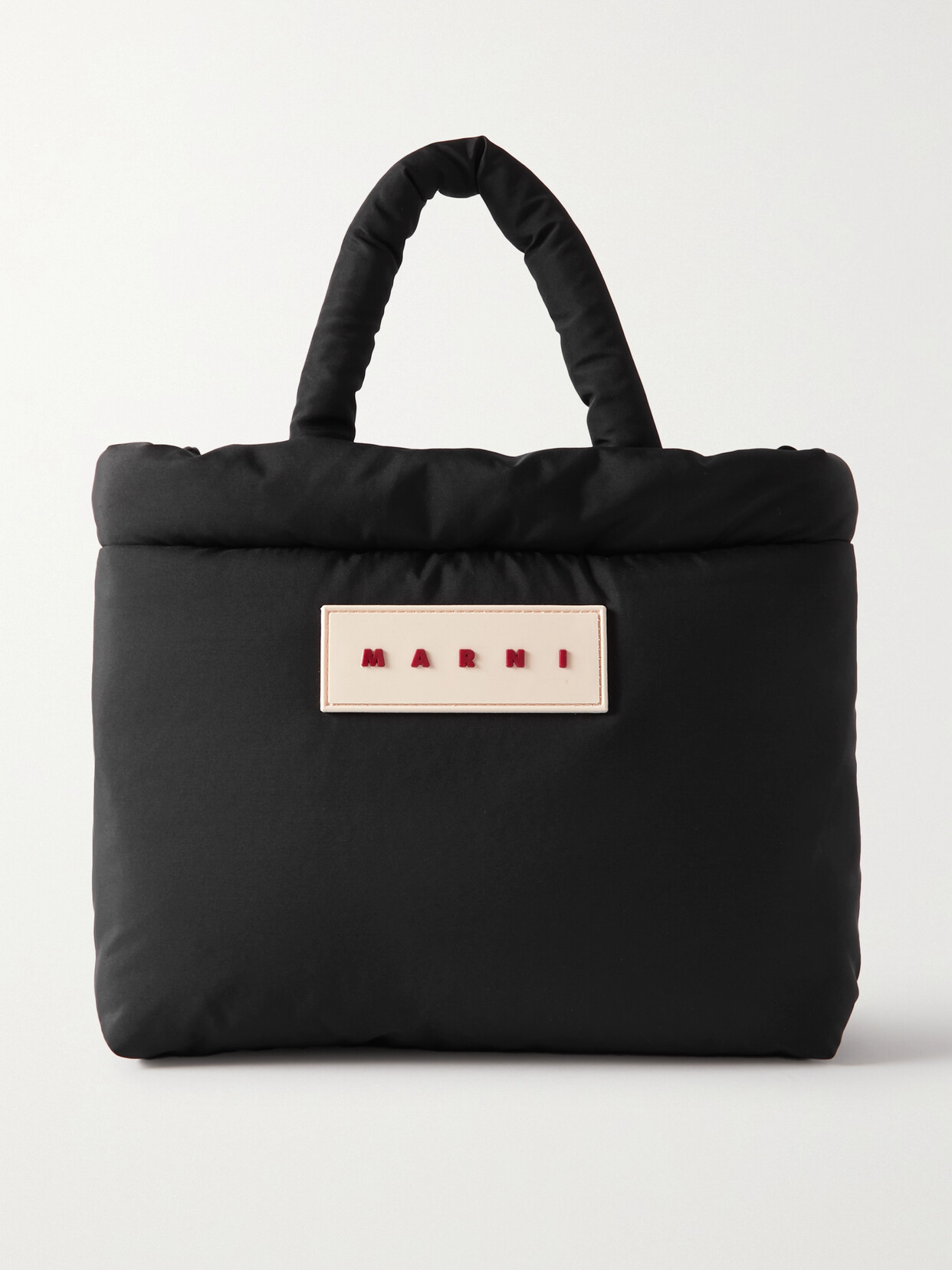 Marni - Appliquéd Padded Shell Tote - Black