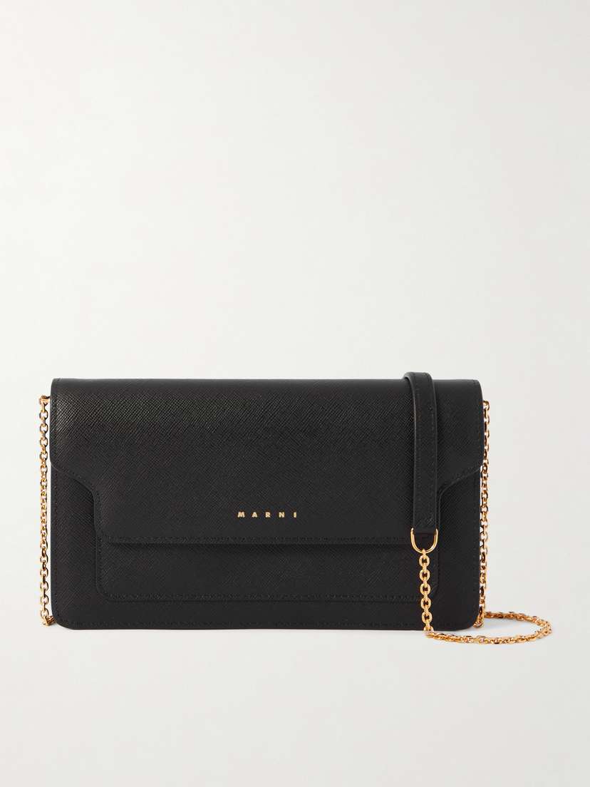 Marni Textured-leather Shoulder Bag