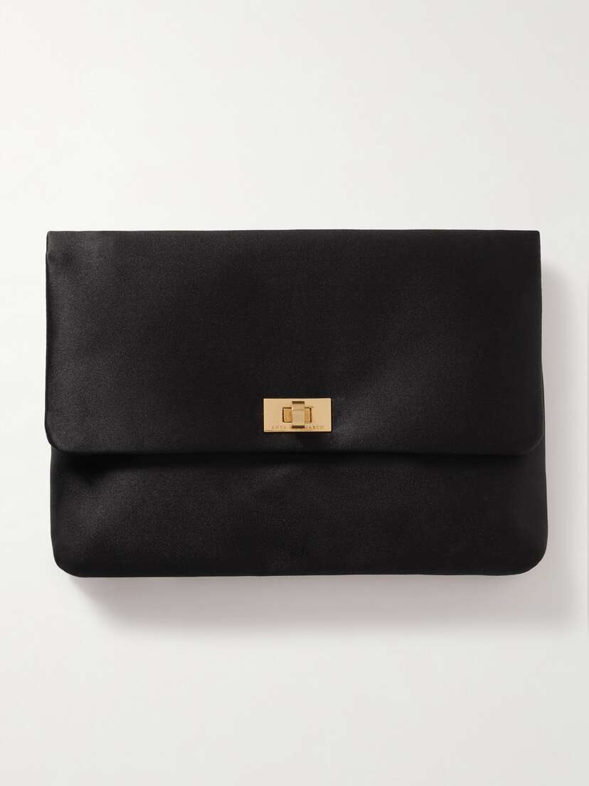 Anya Hindmarch Valorie Recycled-satin Clutch