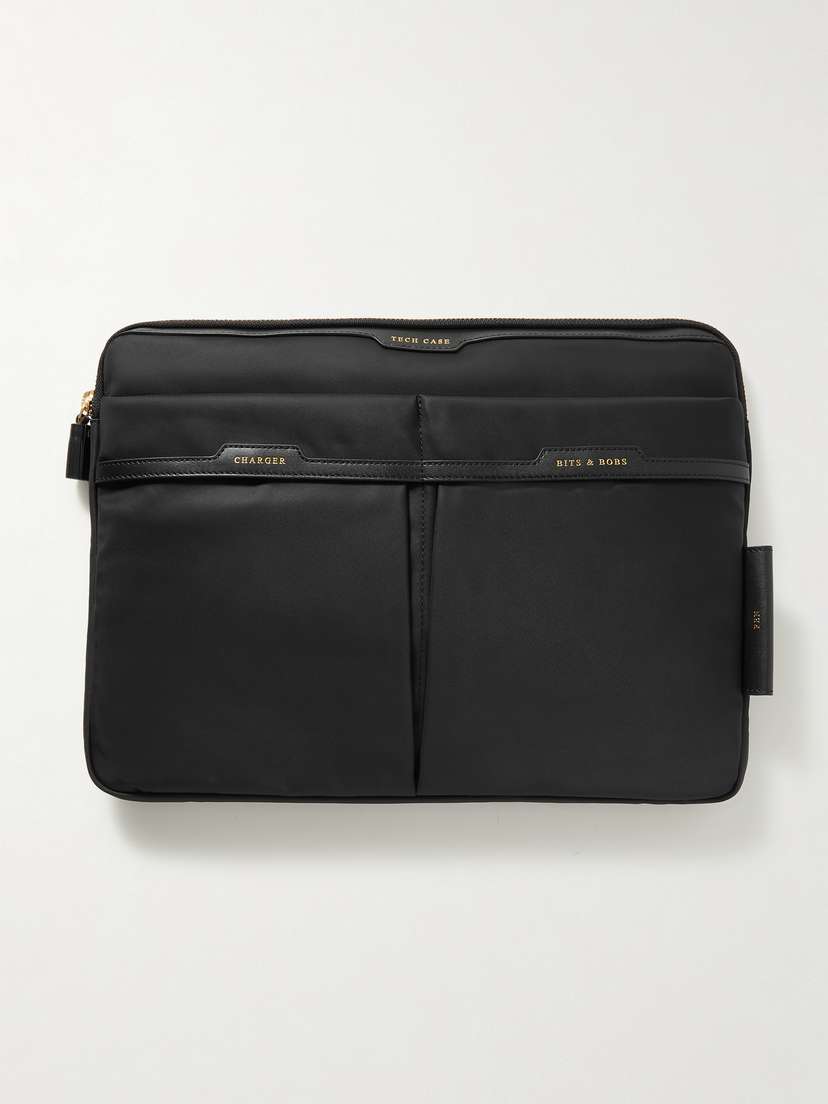 Anya Hindmarch Leather-trimmed Econyl® Shell Technology Case