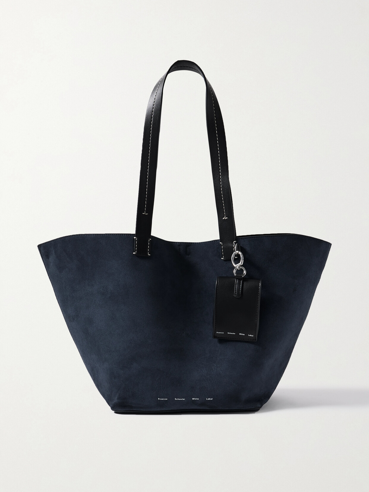 Proenza Schouler White Label - Bedford Large Leather-trimmed Suede Tote - Blue