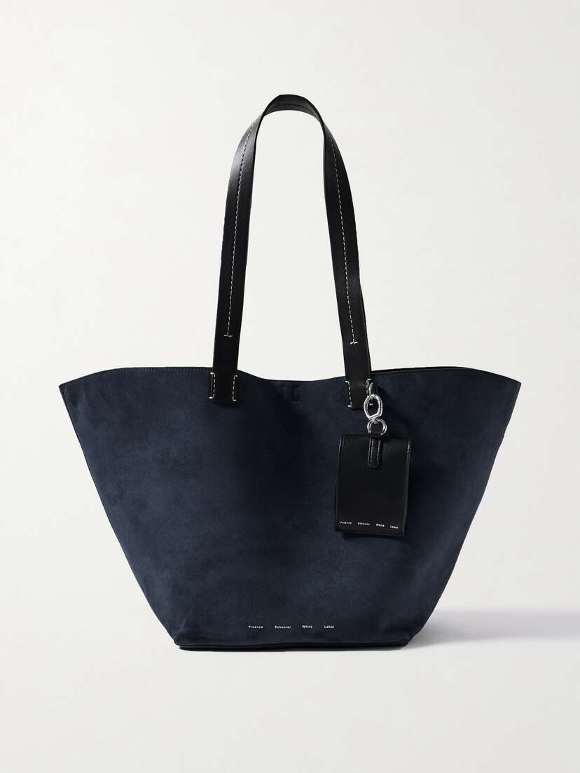 Proenza Schouler White Label Bedford Large Leather-trimmed Suede Tote