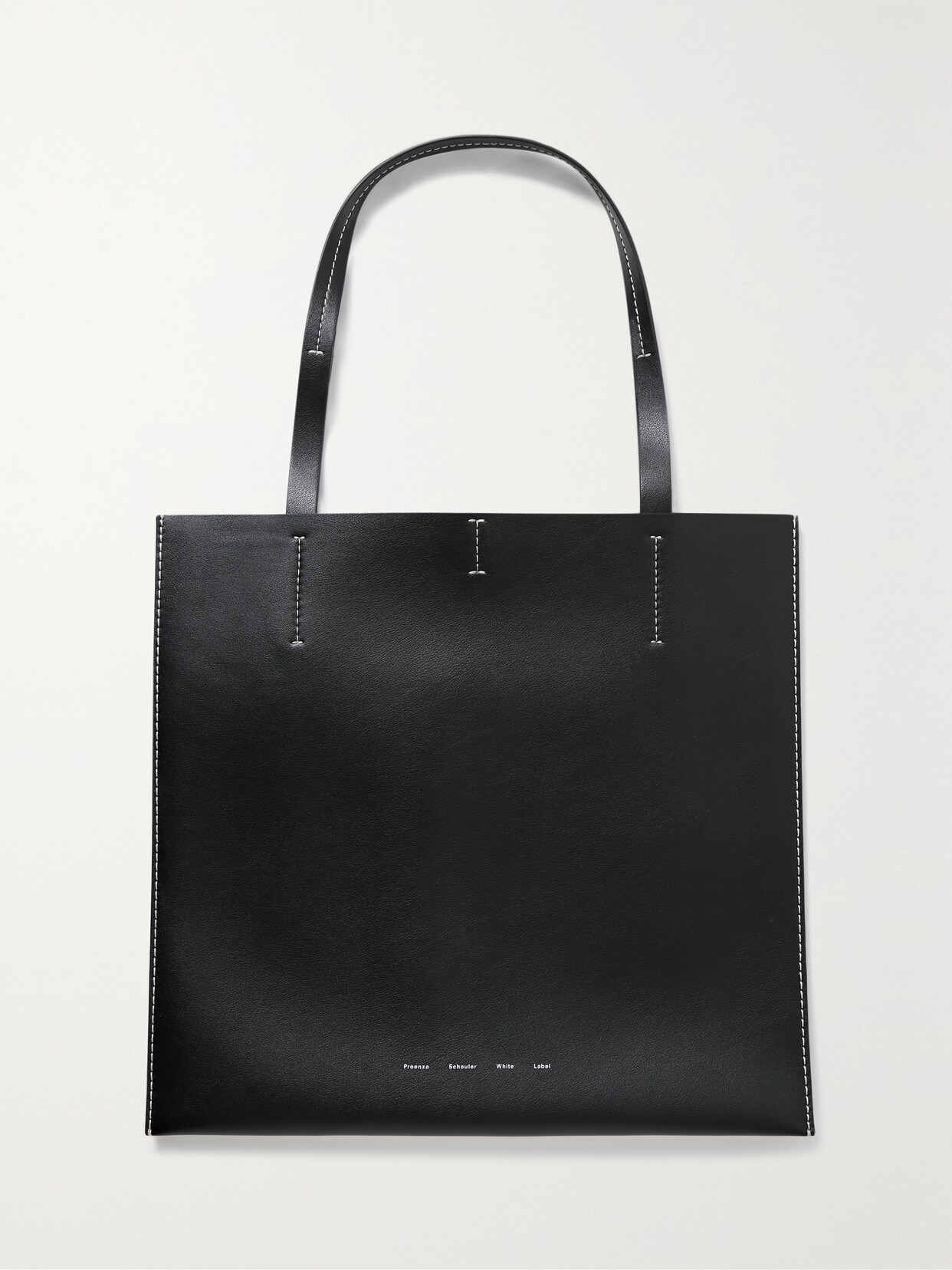 Proenza Schouler White Label - Twin Two-tone Leather Tote - Black