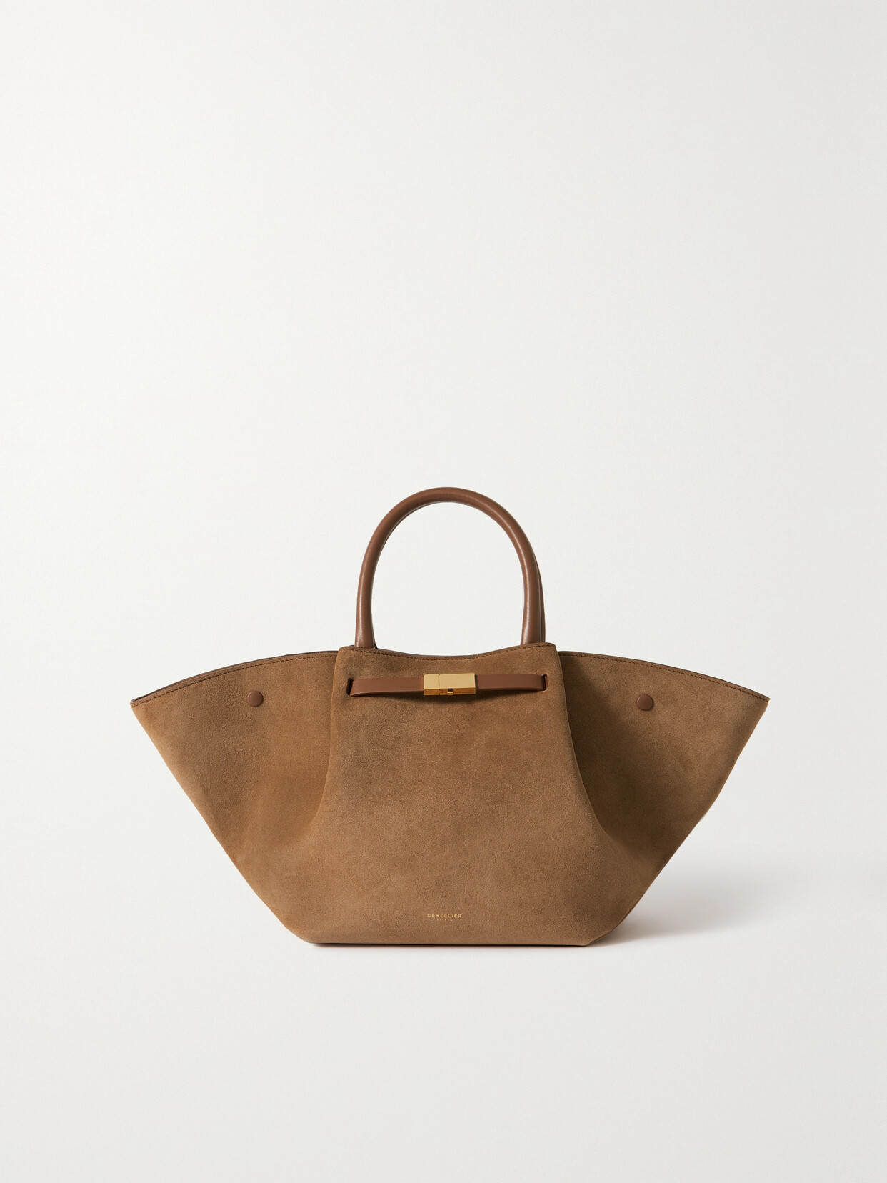 DeMellier - + Net Sustain New York Midi Suede Tote - Brown