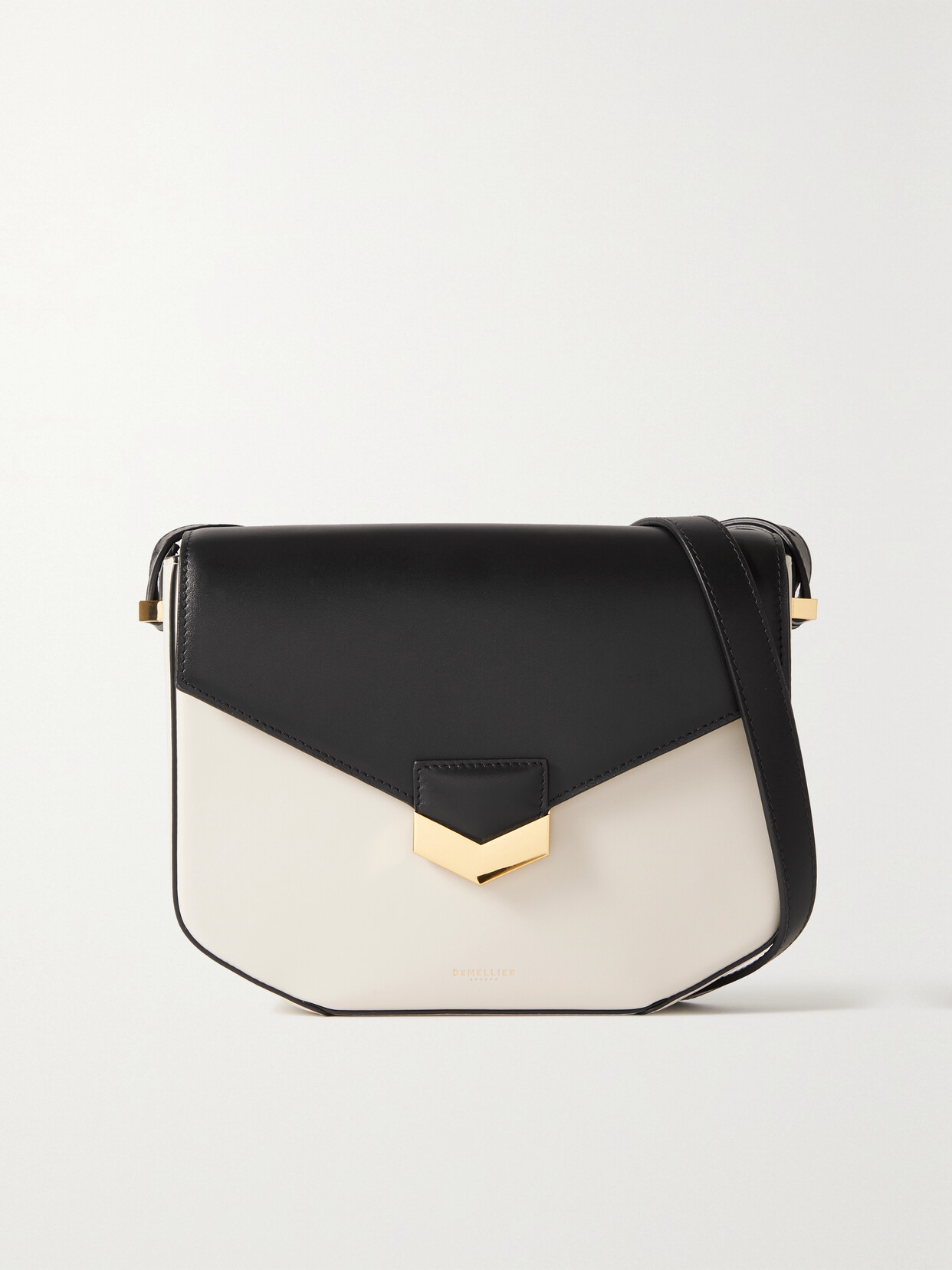 DeMellier + Net Sustain London Two-tone Leather Shoulder Bag