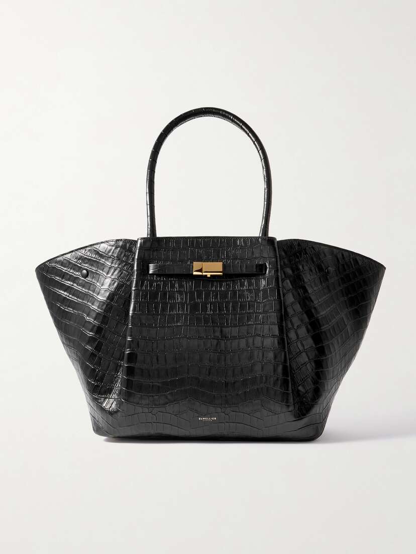 DeMellier + Net Sustain New York Croc-effect Leather Tote