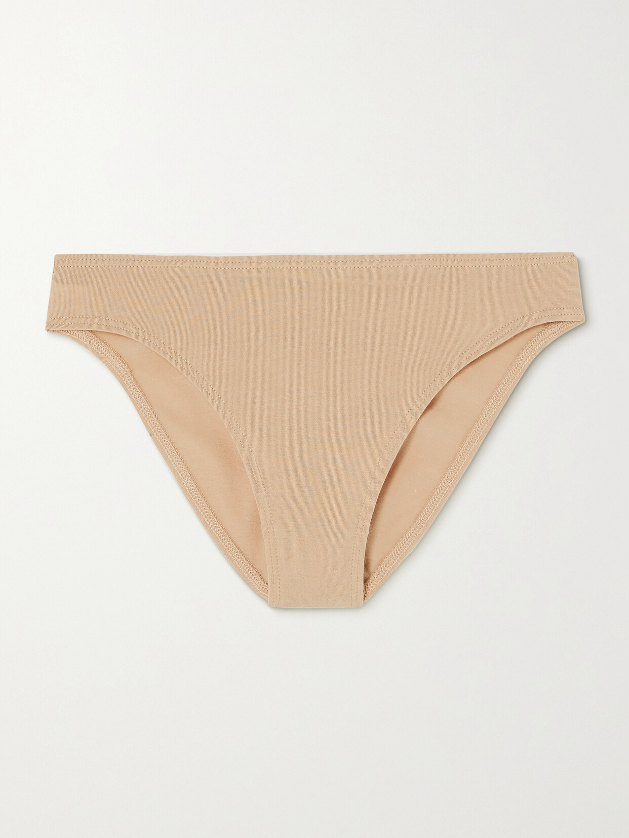 Shop Skin + Net Sustain Galen Stretch Organic Pima Cotton-jersey Briefs In Neutrals