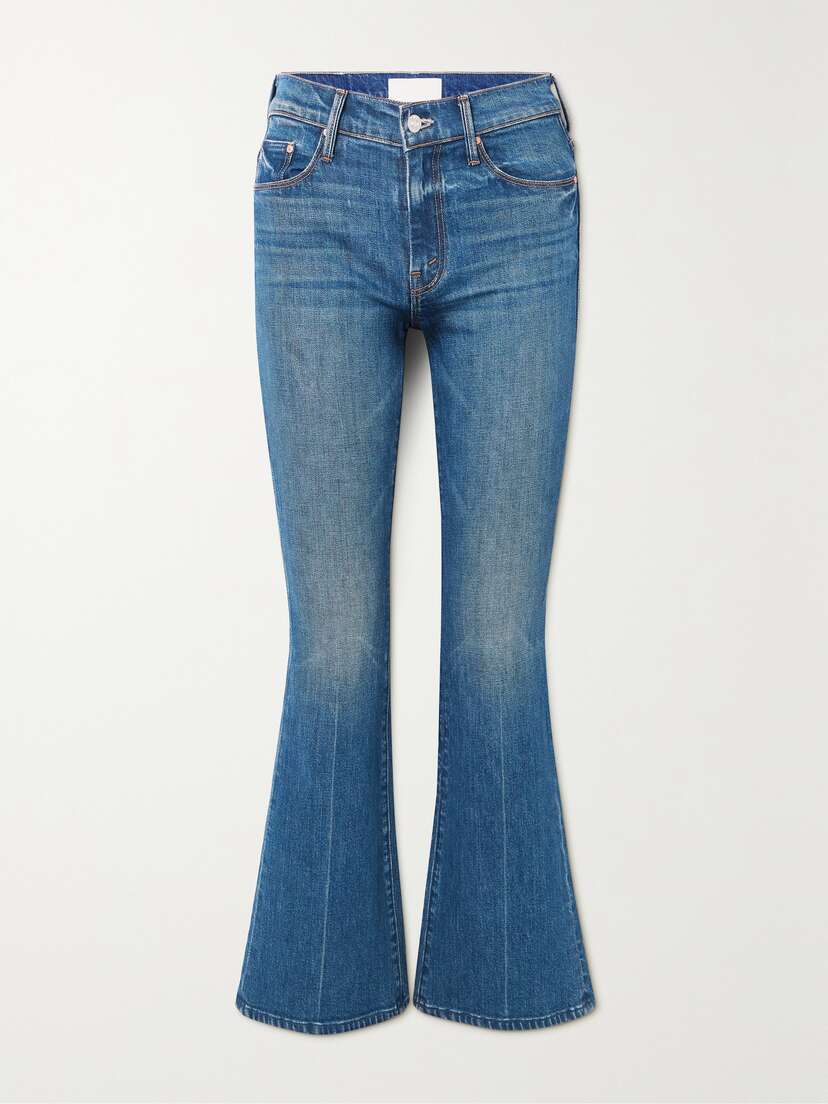 Mother + Net Sustain The Weekender High-rise Flared Jeans