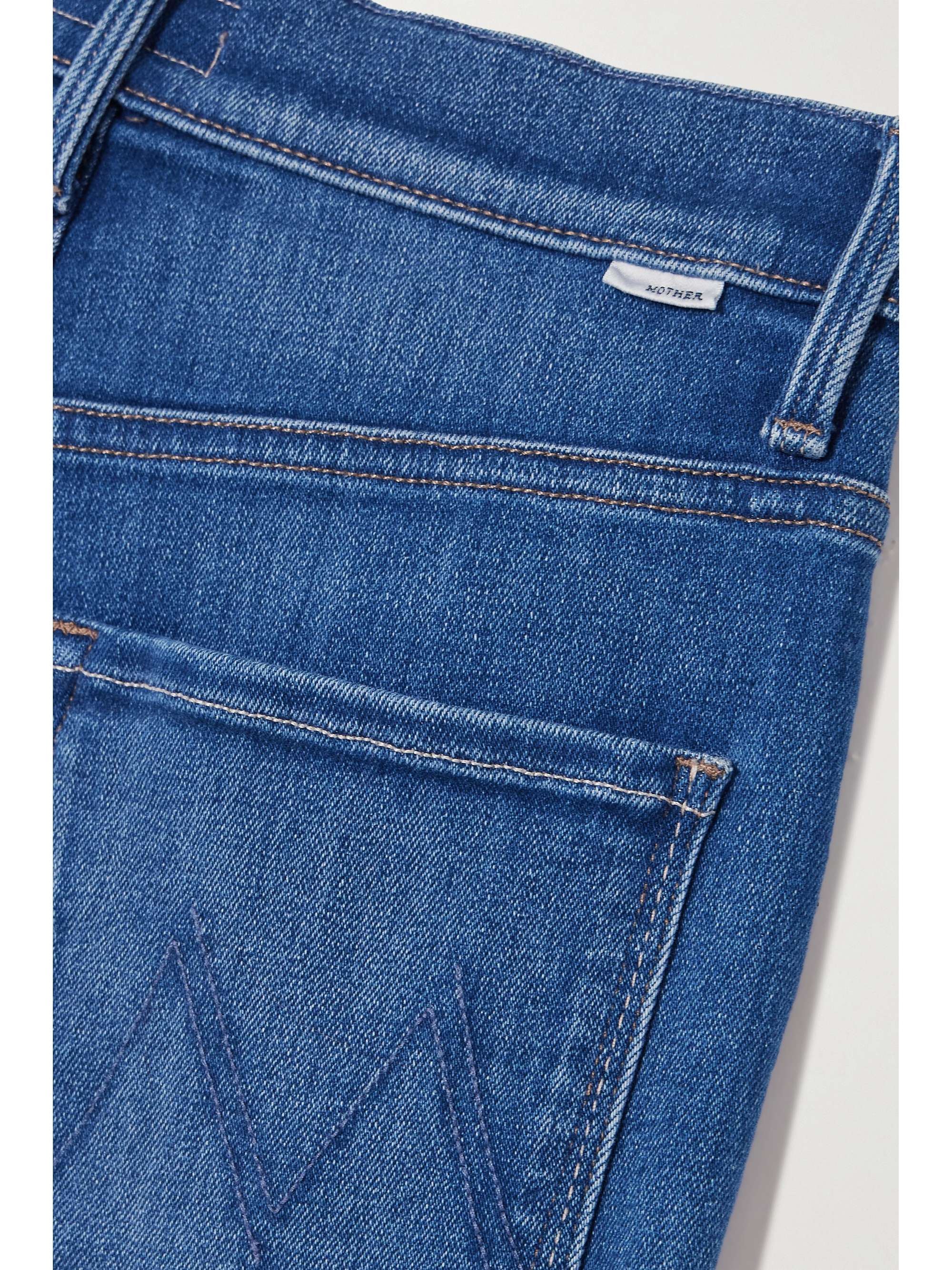 MOTHER + NET SUSTAIN Hiker Hover cropped highrise straightleg jeans
