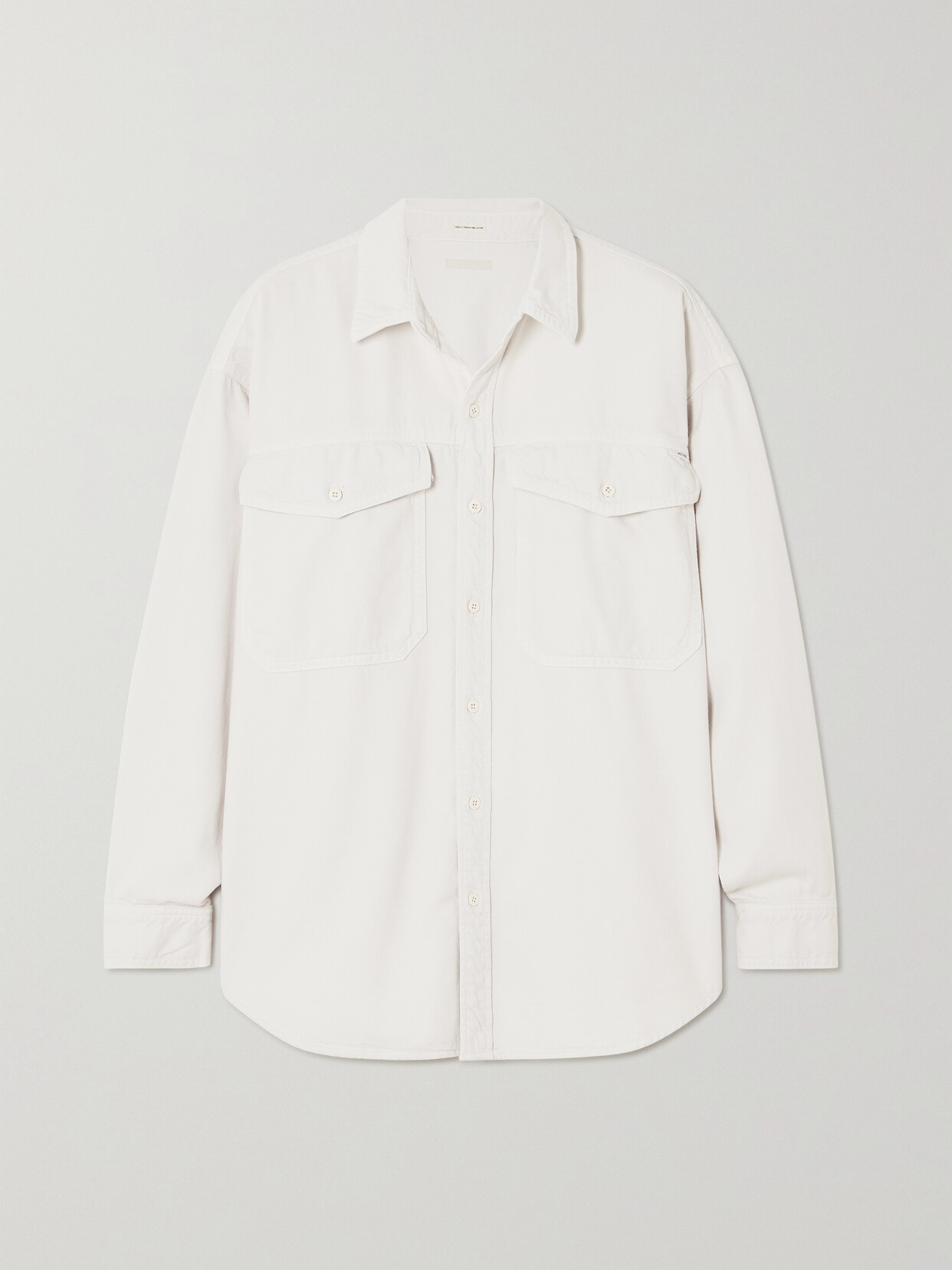 Mother The Lazy Sunday Denim Shirt - White