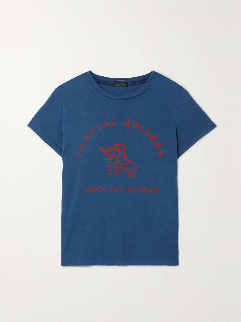 Mother The Boxy Goodie Goodie Printed Cotton-jersey T-shirt