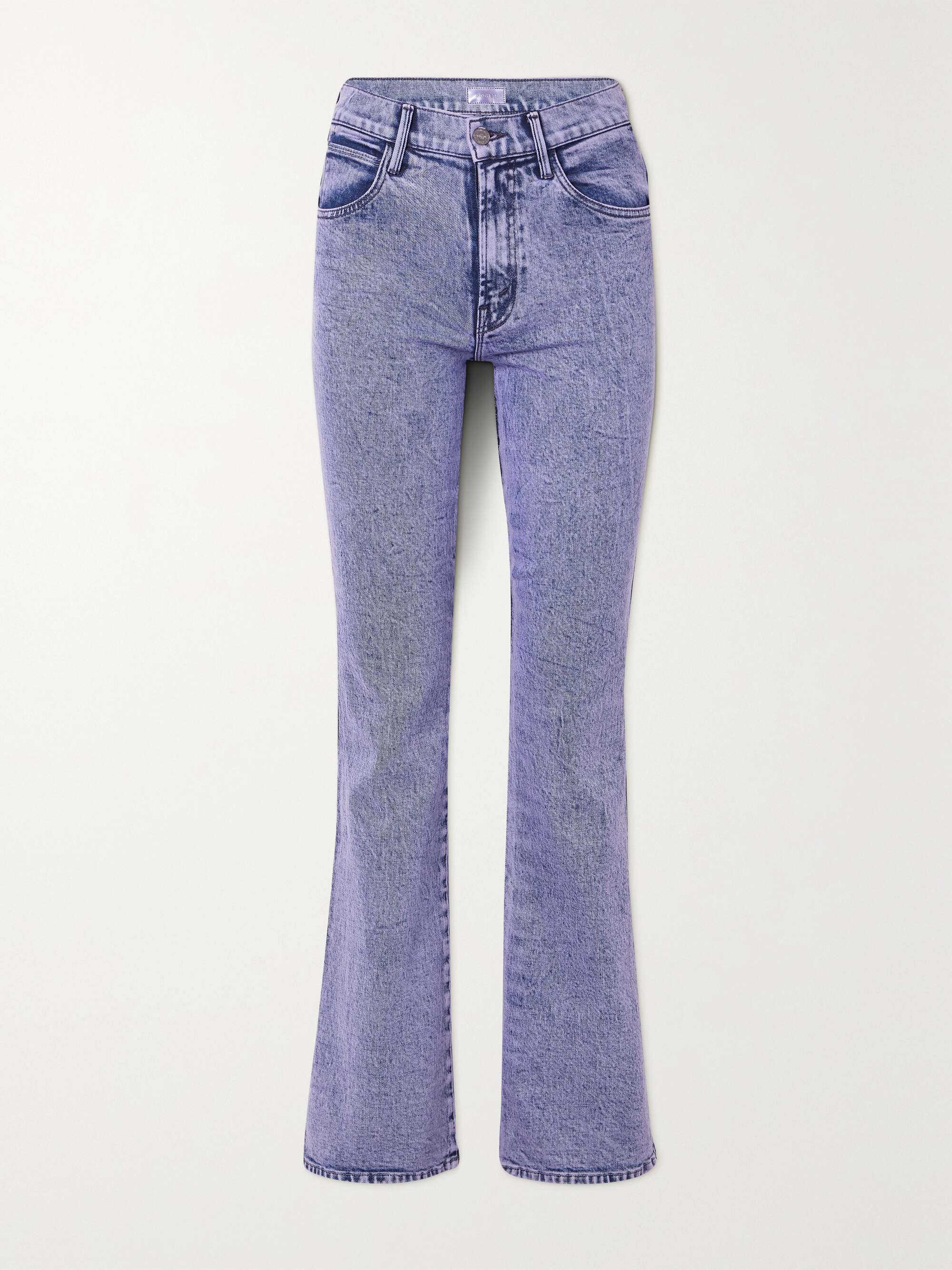 MOTHER + NET SUSTAIN The Desperado Heel high-rise flared jeans | NET-A ...