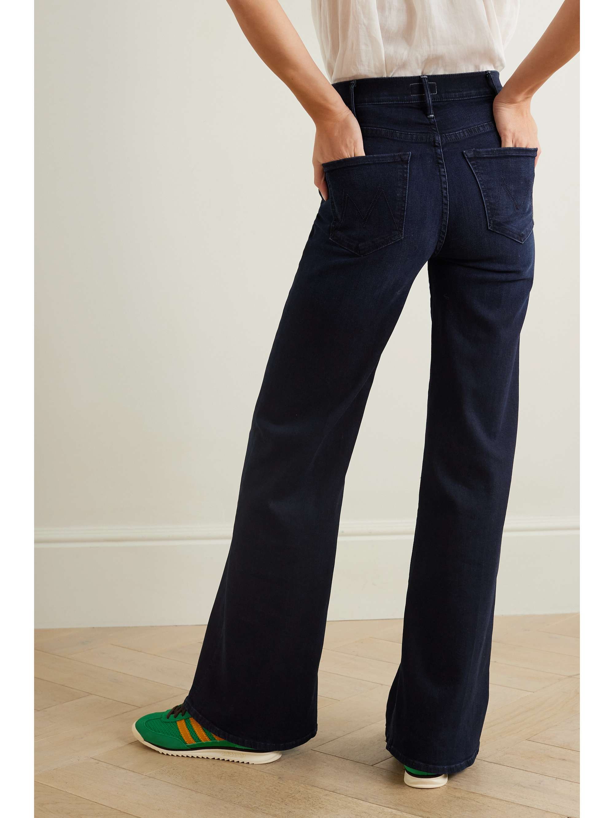 MOTHER The Roller mid-rise straight-leg jeans
