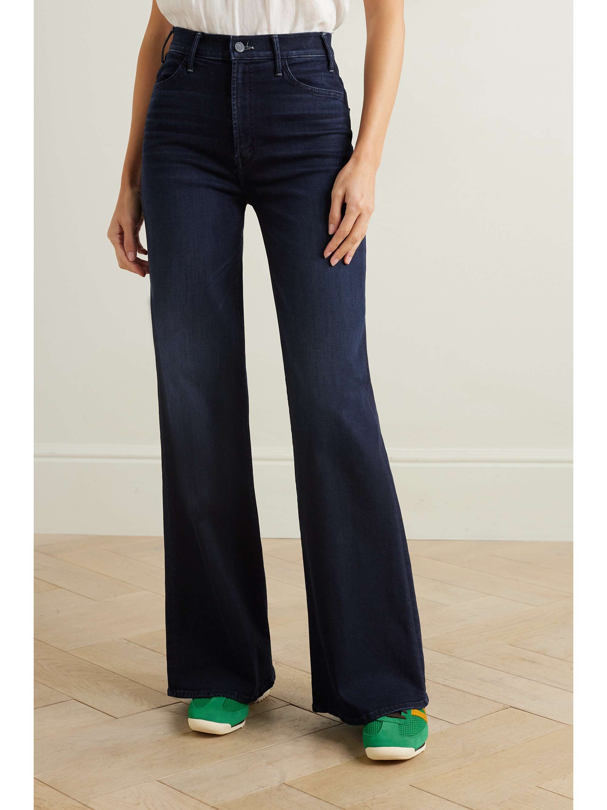 MOTHER The Roller mid-rise straight-leg jeans