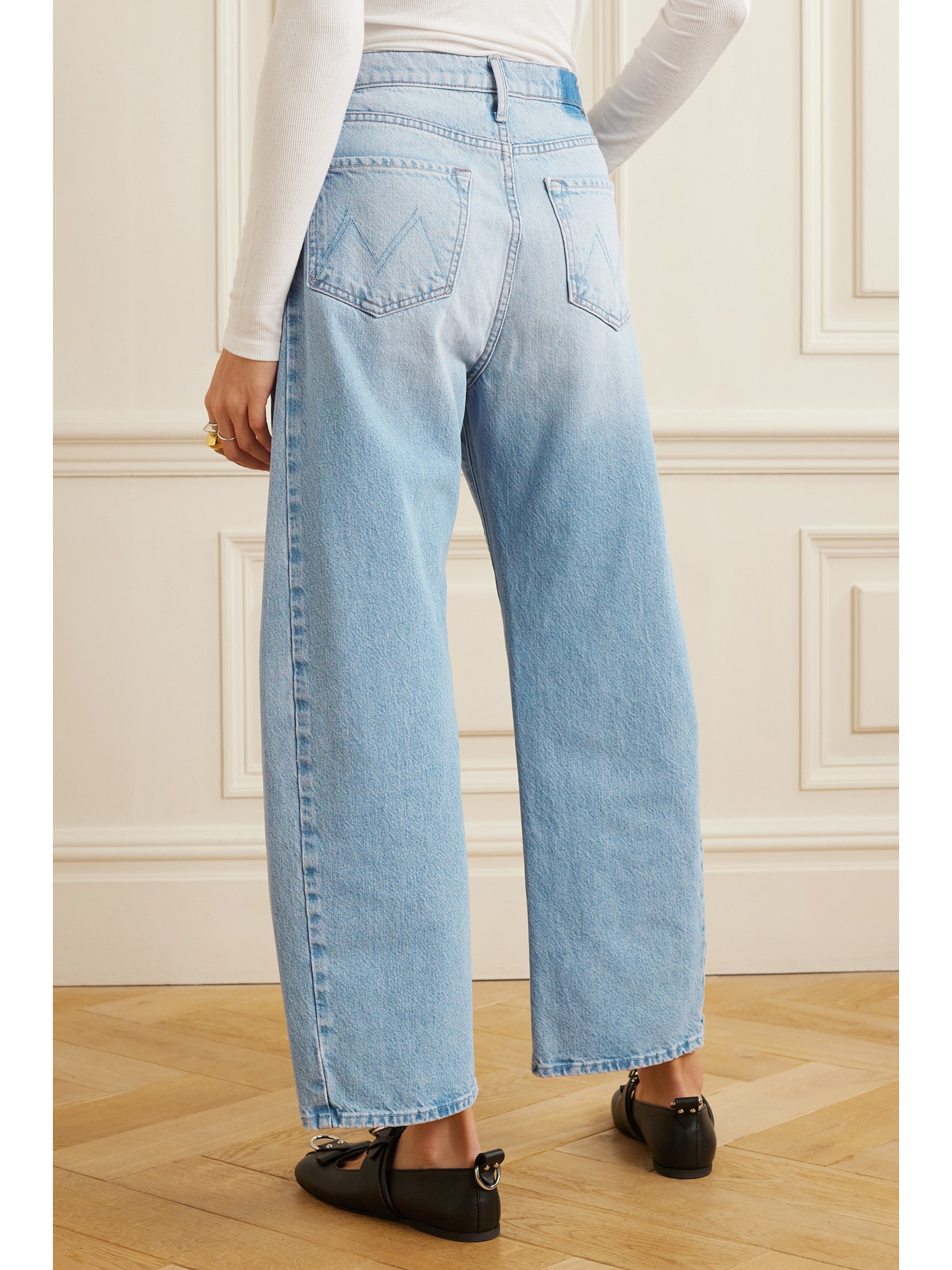 + Net Sustain The Half Pipe Ankle Cropped High-Rise Wide-Leg Jeans