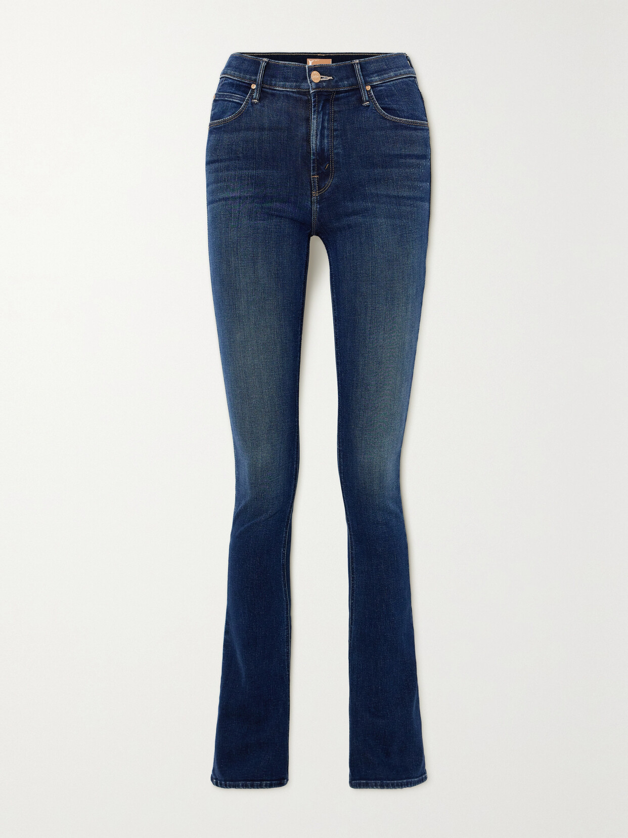 Mother + Net Sustain The Runaway High-rise Flared Jeans In Blue