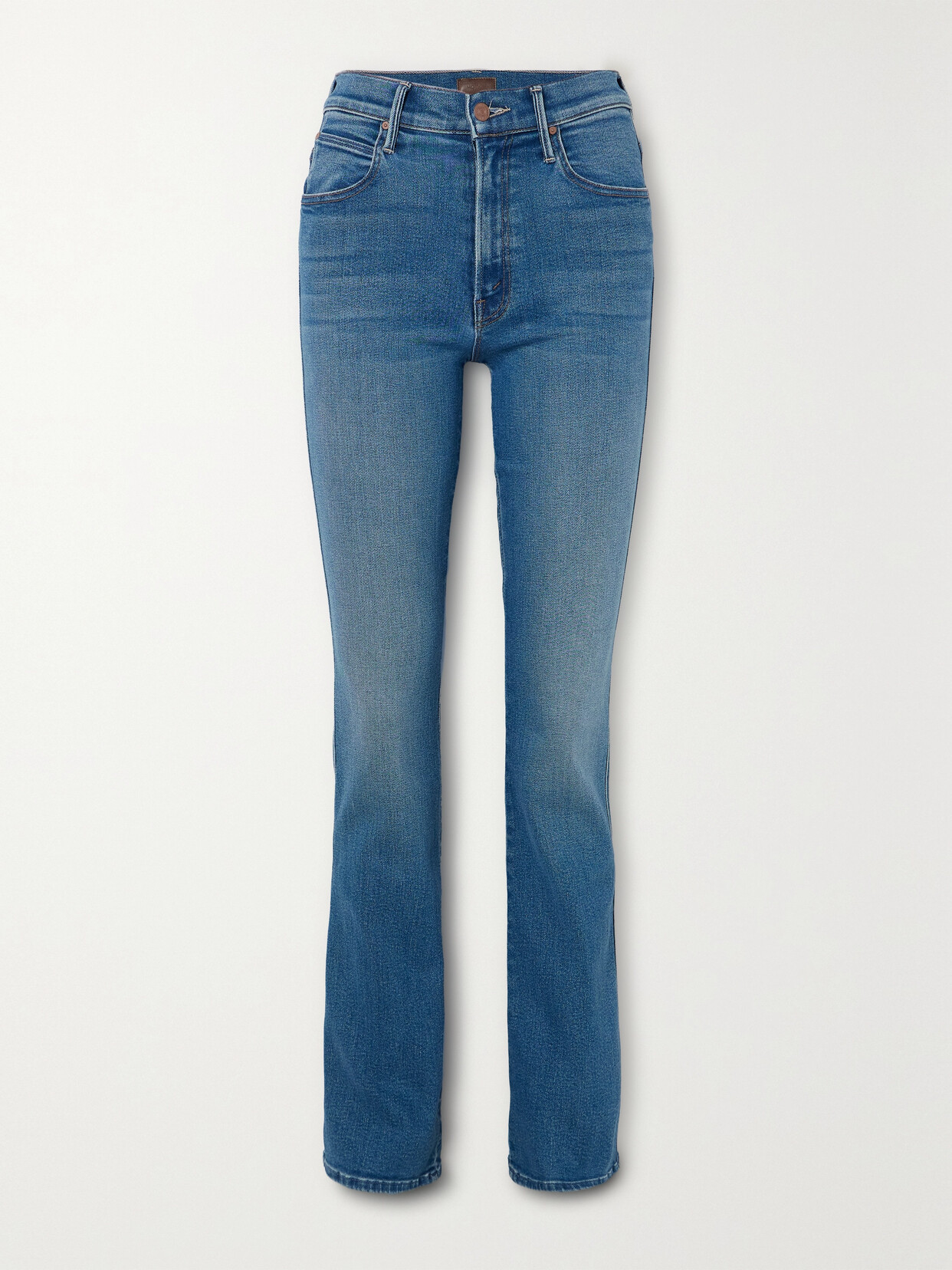 Mother The Desperado Bootcut Jeans In Blue