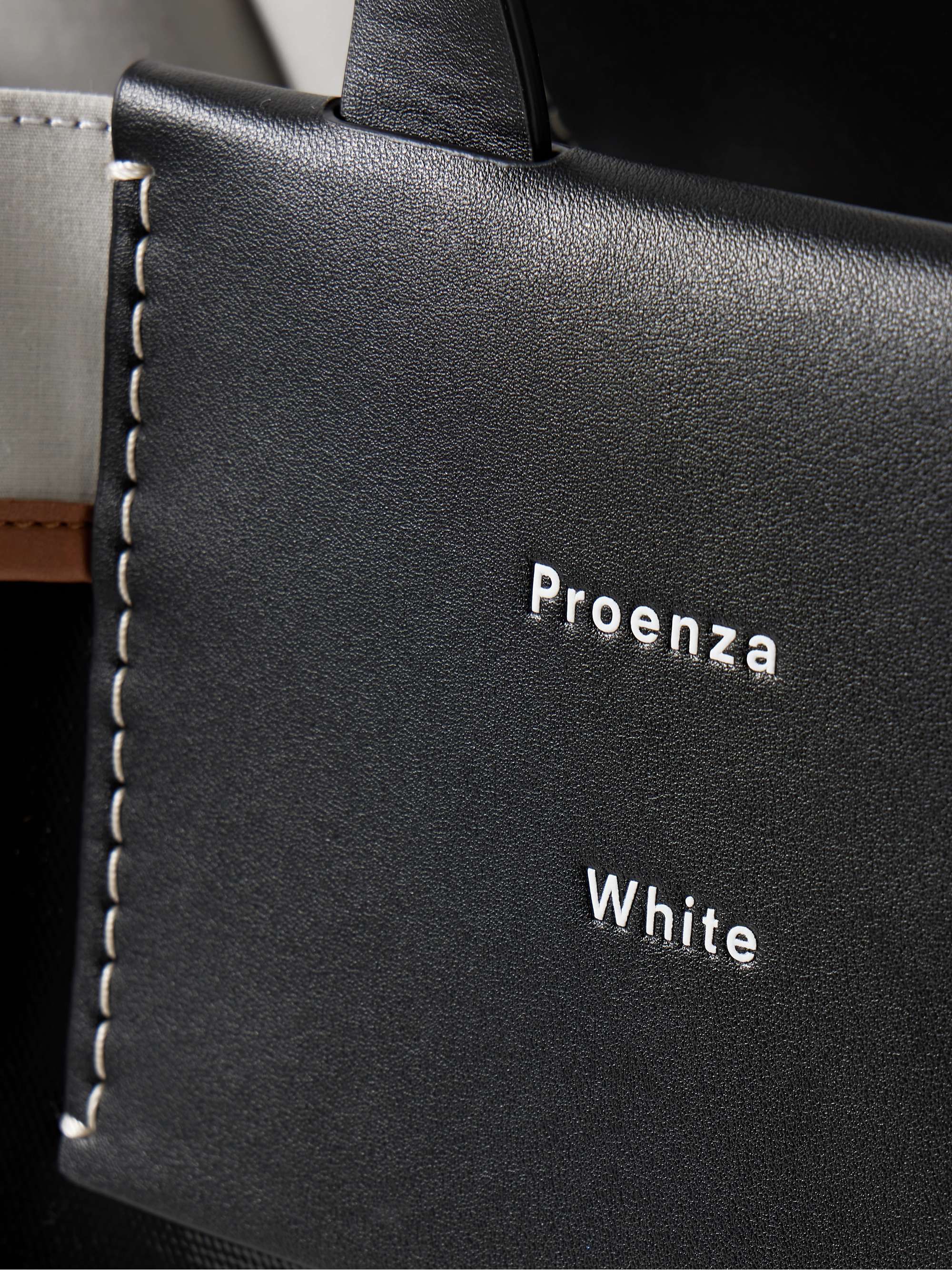 PROENZA SCHOULER WHITE LABEL Large Morris leather-trimmed coated-canvas tote