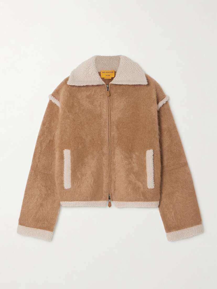 Guest In Residence Grizzly Bouclé-trimmed Cashmere Jacket