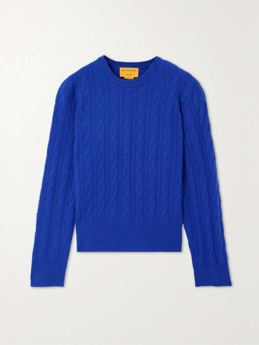 Guest In Residence Twin Cable-knit Cashmere Sweater