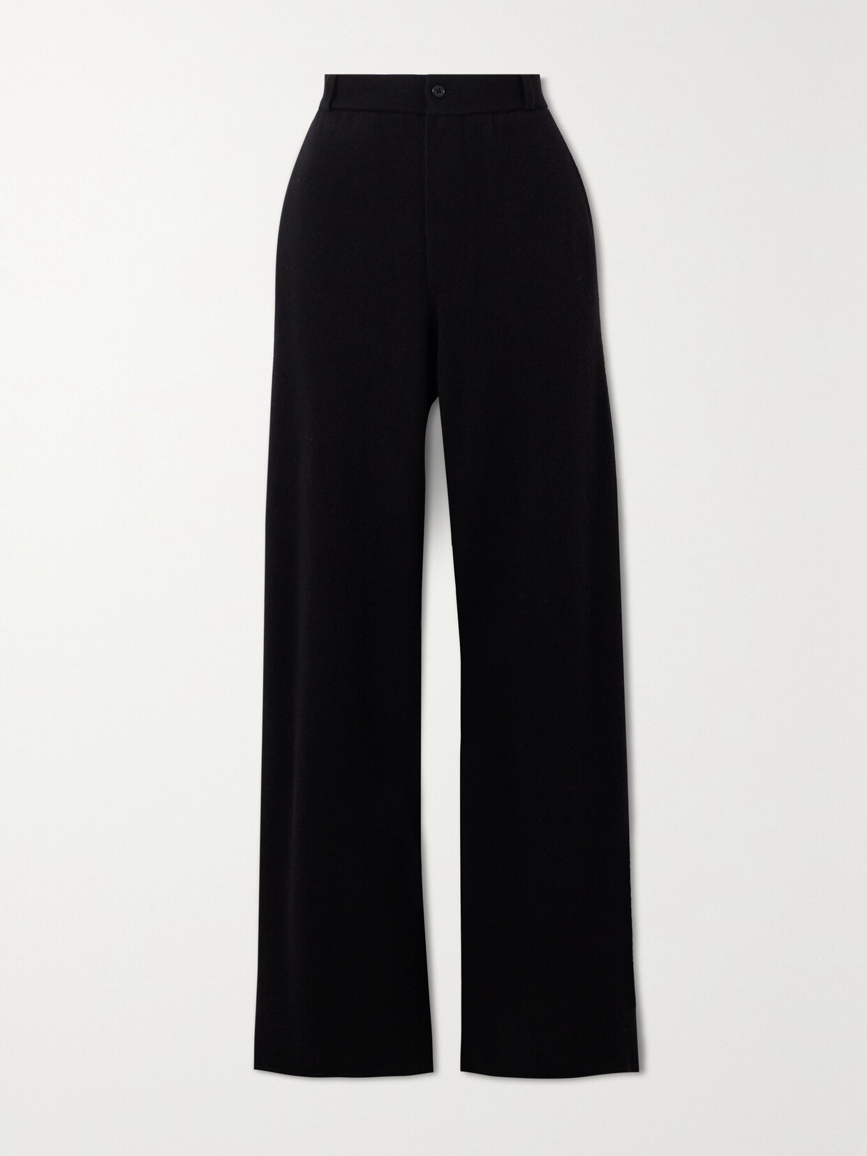Guest In Residence Cashmere Straight-leg Pants In Black