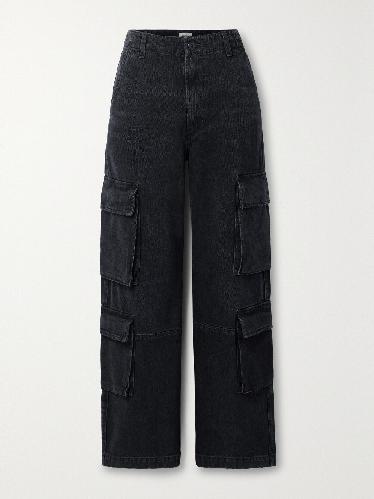 Citizens of Humanity - + Net Sustain Delena Cargo High-rise Straight-leg Organic Jeans - Black