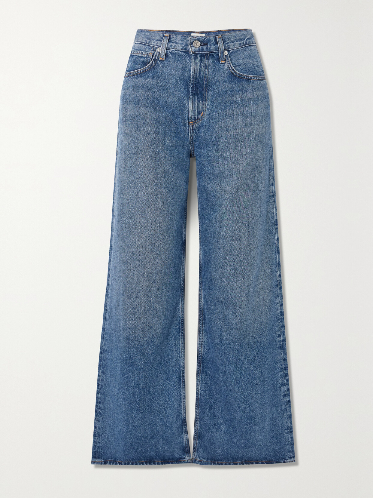 Citizens of Humanity - + Net Sustain Paloma Baggy Organic High-rise Wide-leg Jeans - Blue