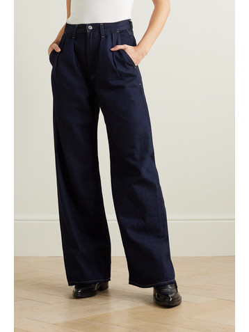 Citizens Of Humanity Maritzy pleated wide-leg organic jeans