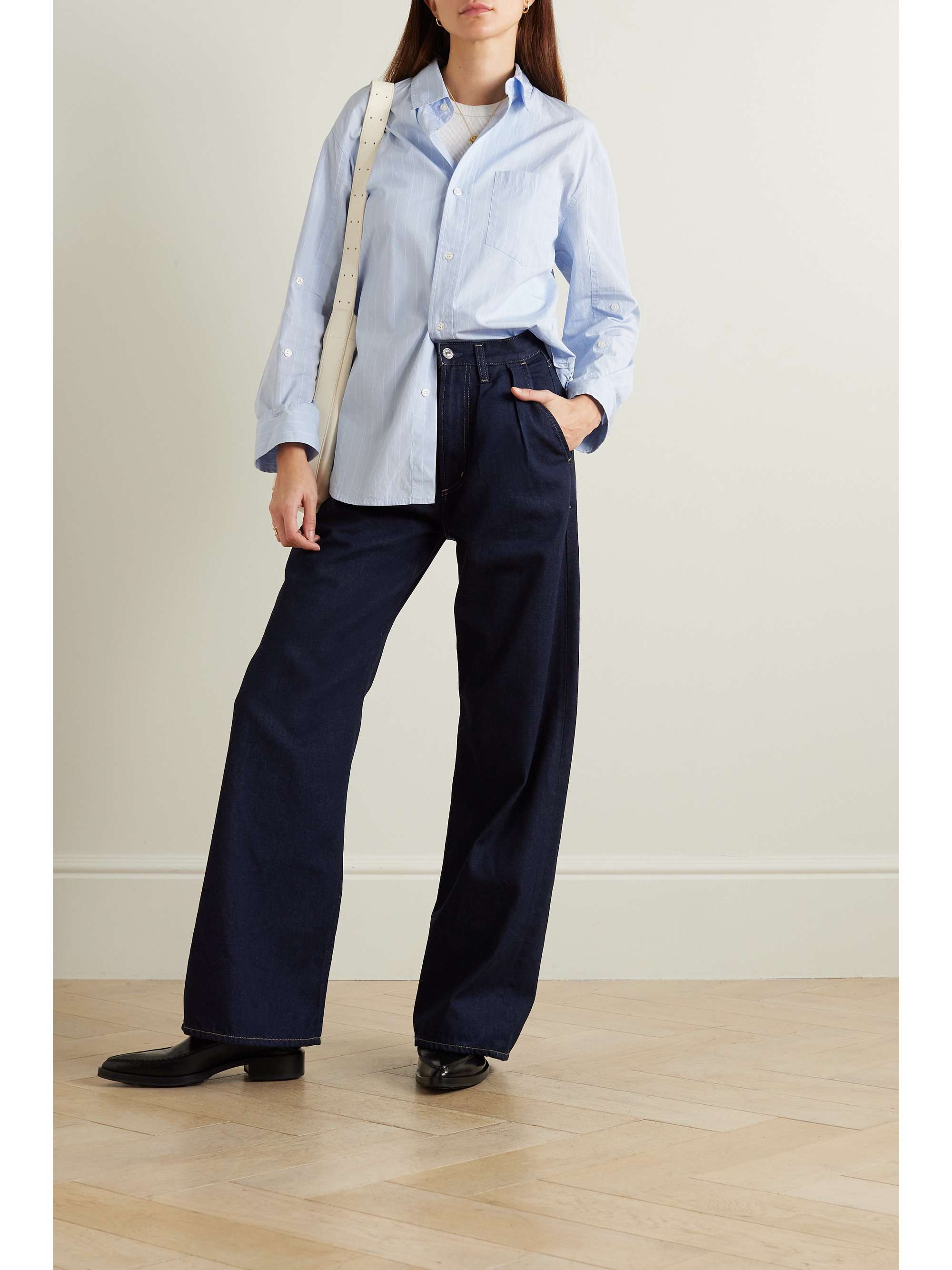 CITIZENS OF HUMANITY Maritzy pleated wide-leg organic jeans | NET-A-PORTER