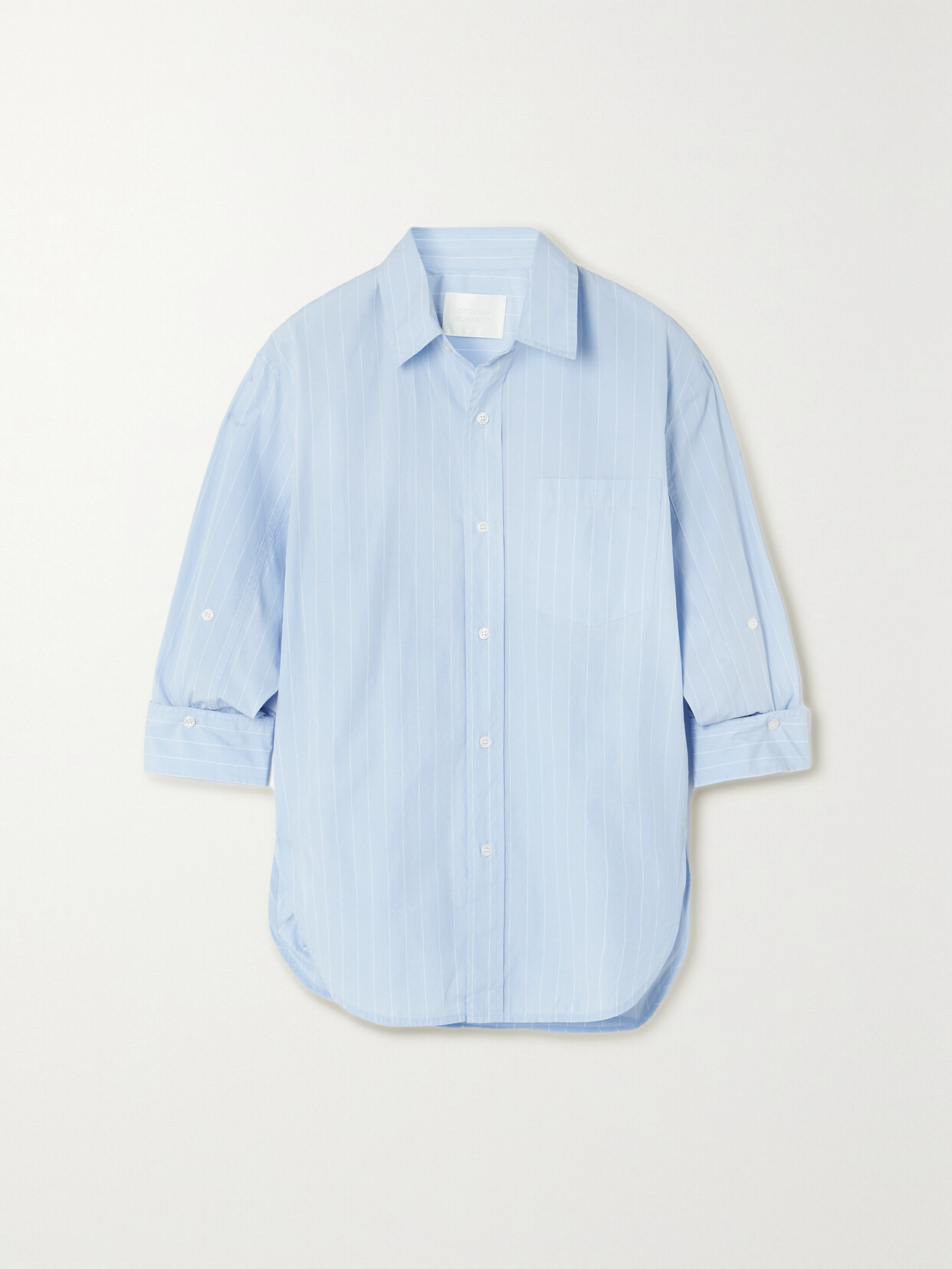 Citizens of Humanity Kayla Striped Cotton-poplin Shirt - Blue