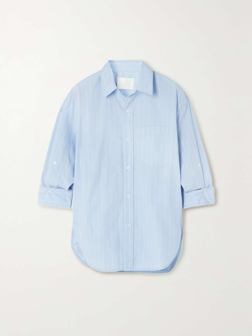Citizens of Humanity Kayla Striped Cotton-poplin Shirt - x large