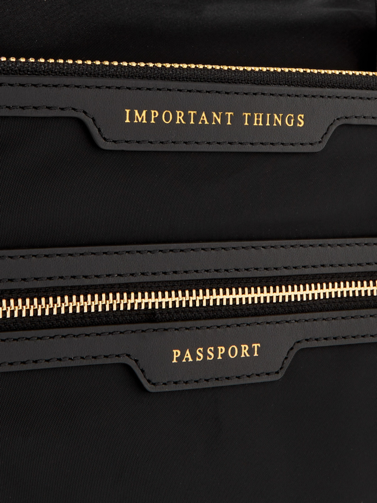 ANYA HINDMARCH IN-FLIGHT LEATHER-TRIMMED ECONYL® WEEKEND BAG 