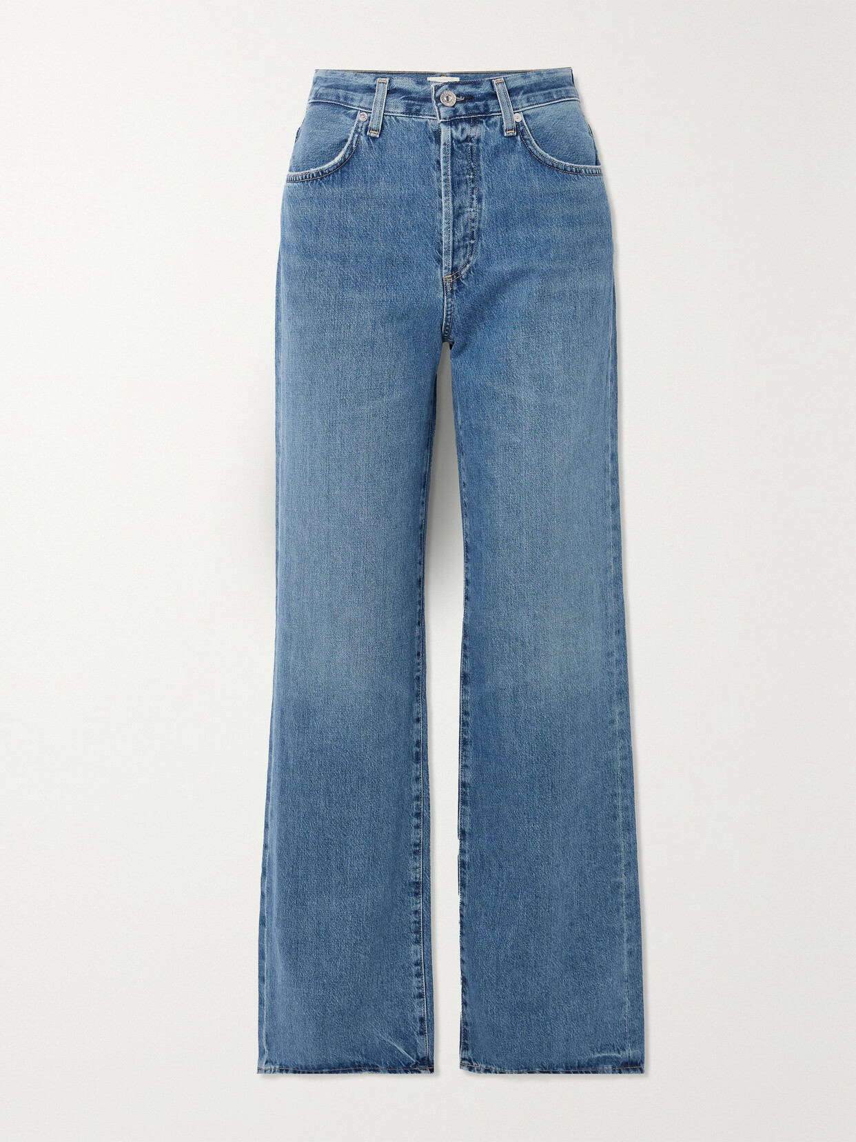 Citizens of Humanity + Net Sustain Annina High-rise Wide-leg Organic Jeans - Blue