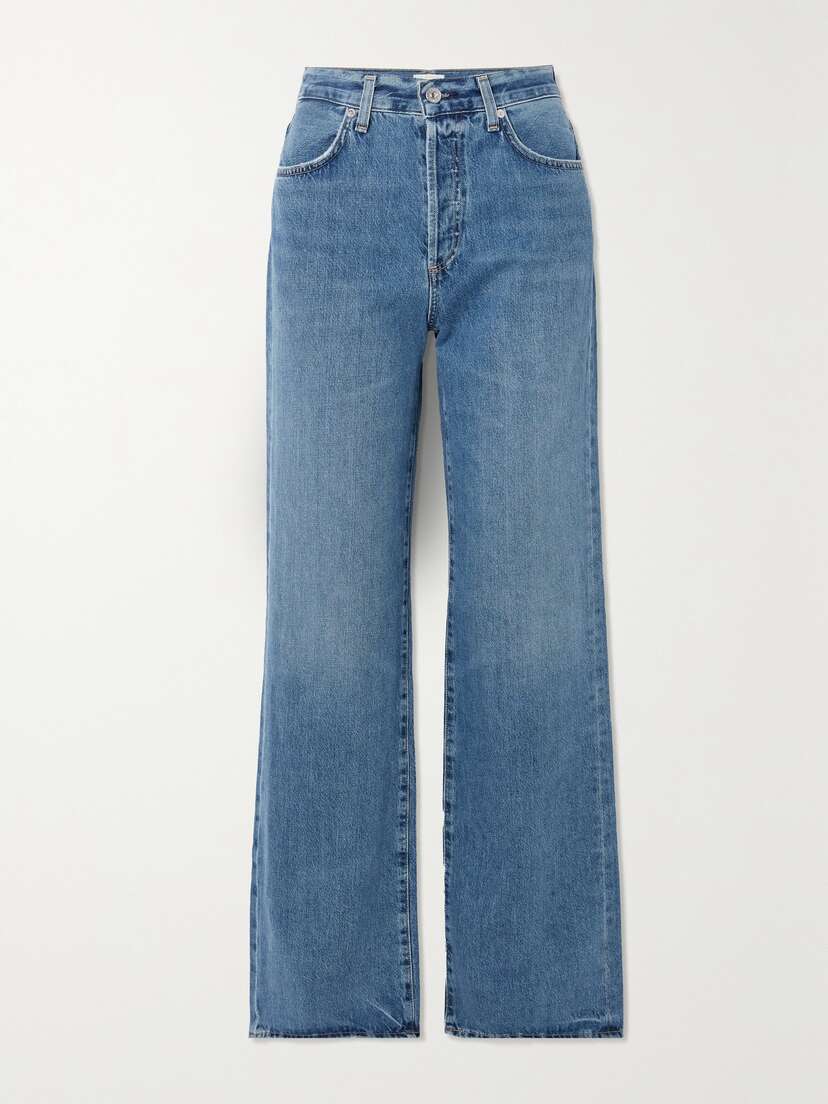 Citizens of Humanity + Net Sustain Annina High-rise Wide-leg Organic Jeans