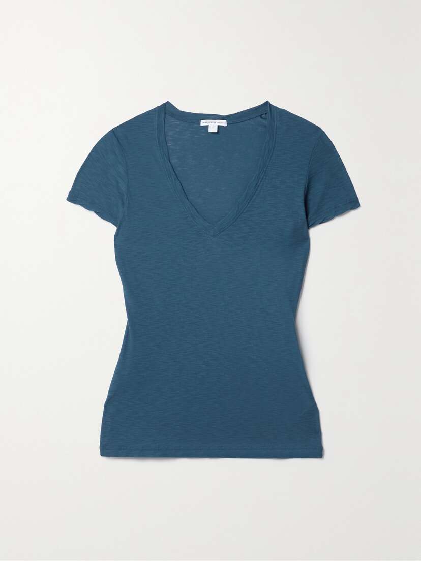 James Perse Casual Slub Cotton T-shirt