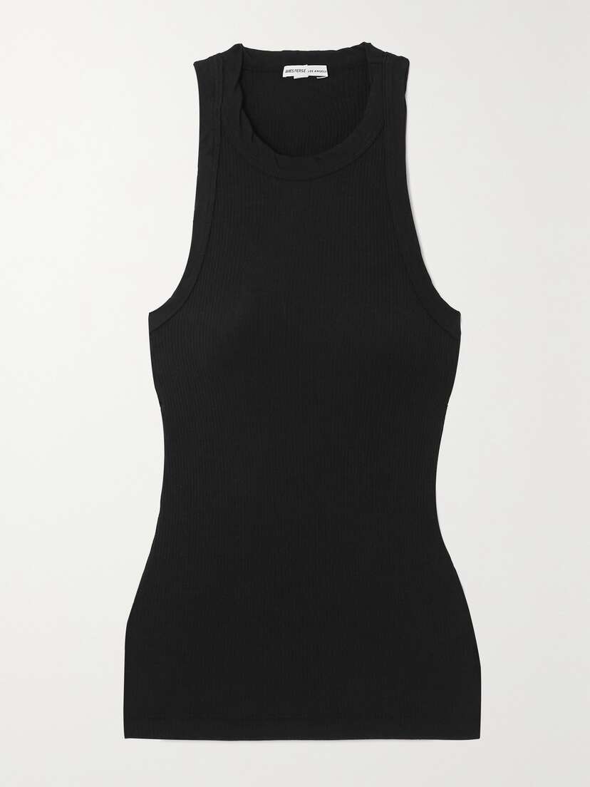 James Perse Ribbed Stretch-supima Cotton Tank
