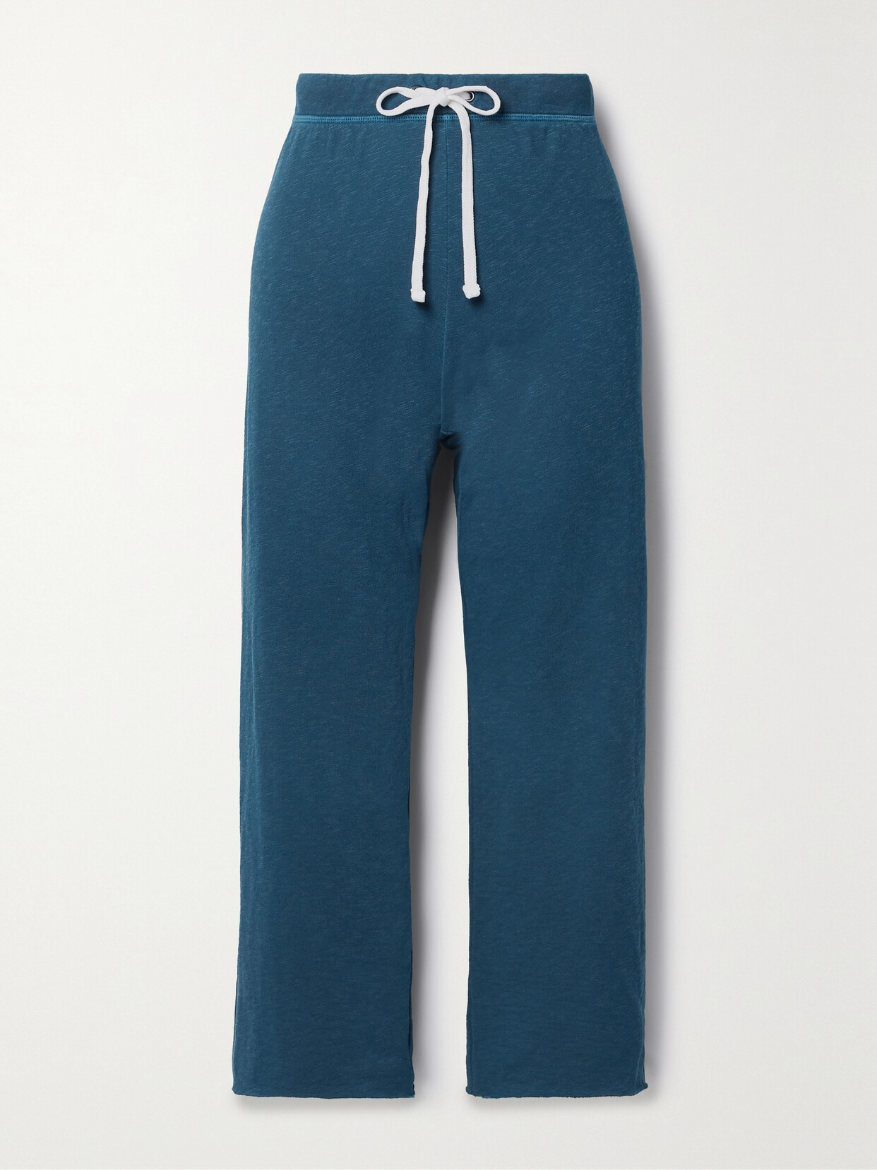 James Perse French Cotton-terry Sweatpants In Green