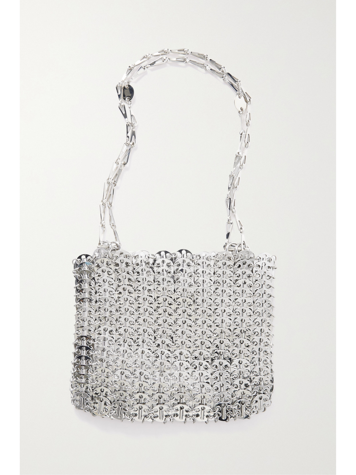 Rabanne 1969 Chainmail Shoulder Bag In Silver
